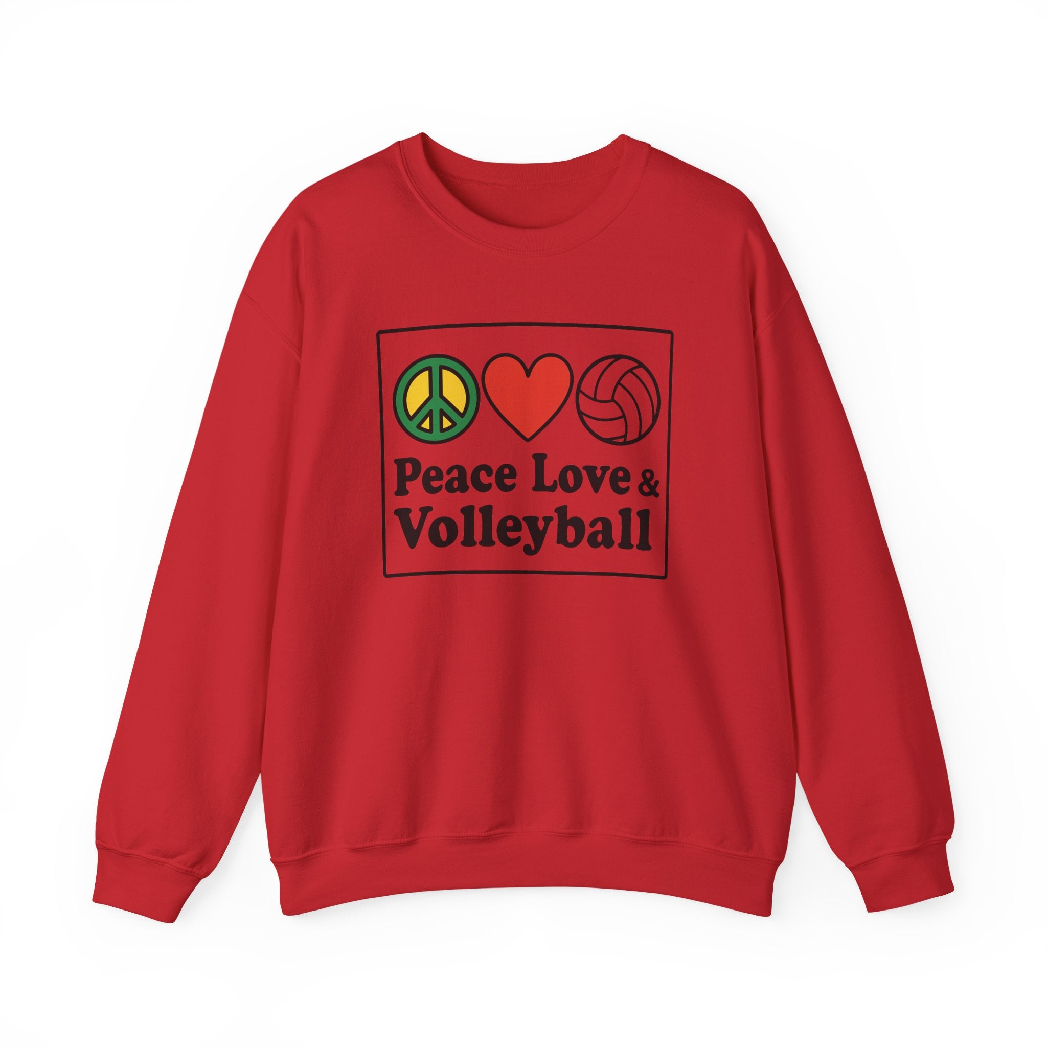 Peace Love Volleyball Crewneck Sweatshirt