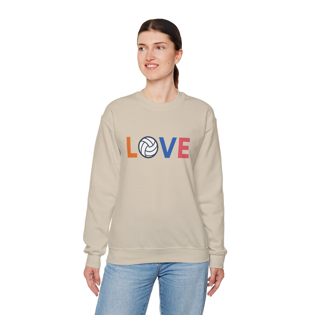 Volleyball Love Sweatshirt - Cozy Unisex Crewneck