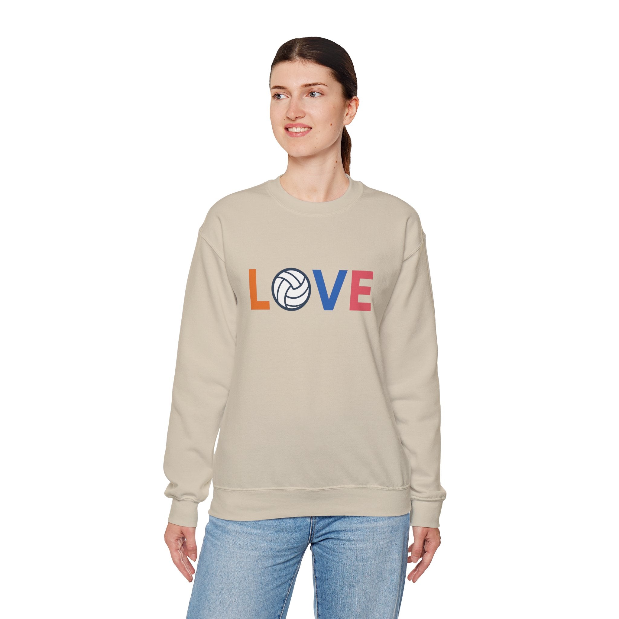 Volleyball Love Sweatshirt - Cozy Unisex Crewneck
