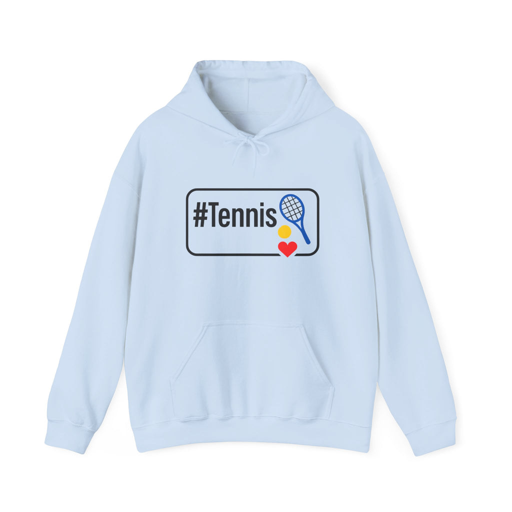 Tennis Lover's Hoodie with #Tennis Design