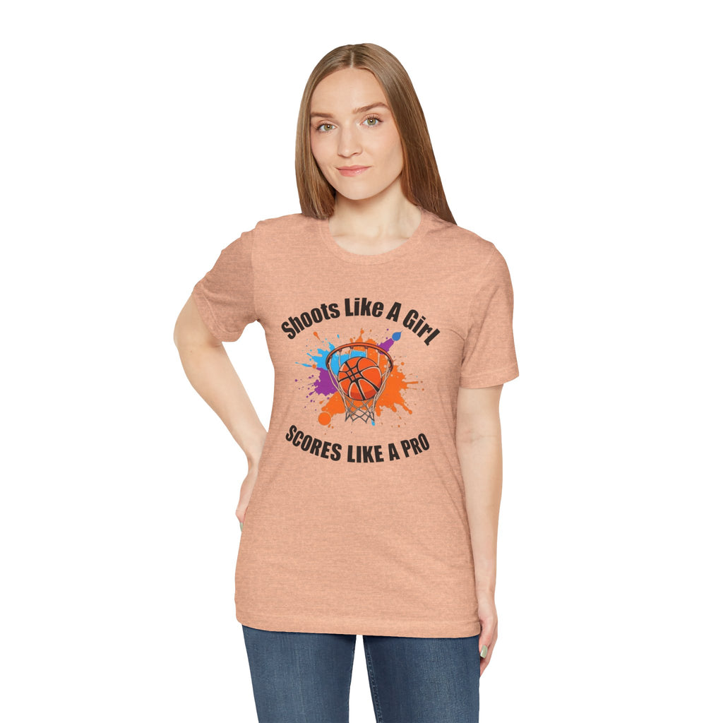 Basketball Pride Tee, Shoots Like A Girl