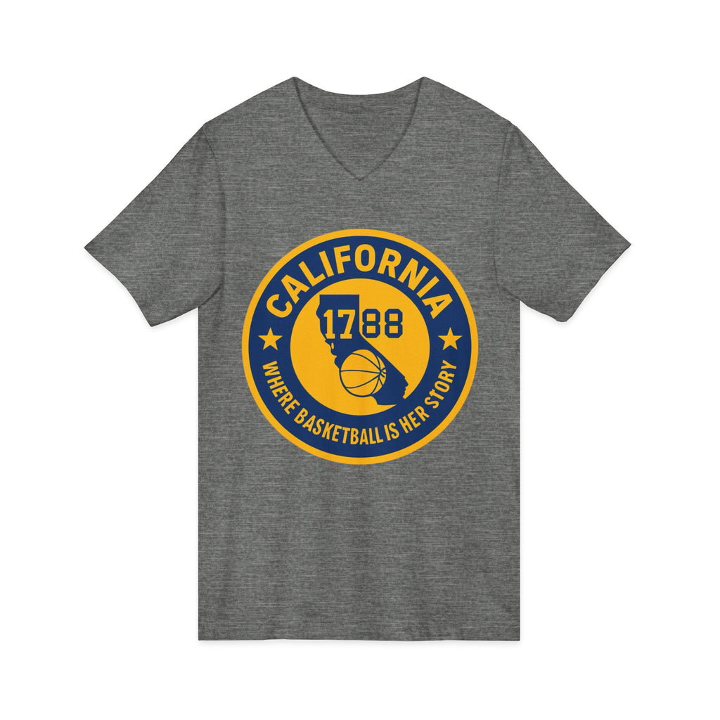 California Basketball V-Neck Tee - Celebrate Your Love for the Game!