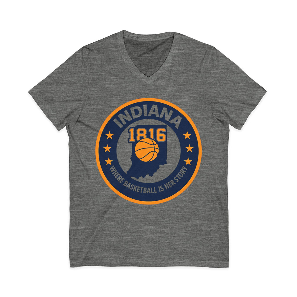 Indiana Basketball V-Neck Tee - Celebrate Your Love for the Game!