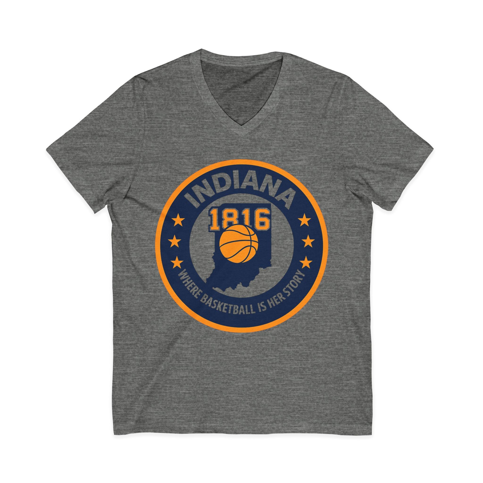Indiana Basketball V-Neck Tee - Celebrate Your Love for the Game!