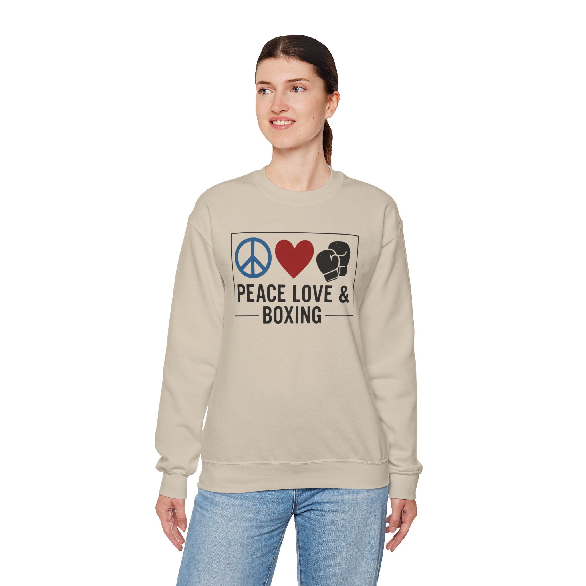 Peace Love Boxing Crewneck Sweatshirt