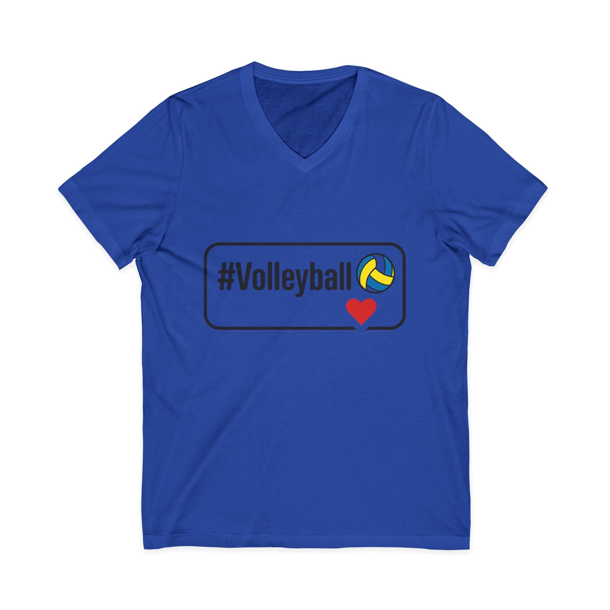 Unisex Volleyball V-Neck Tee - Love for the Game