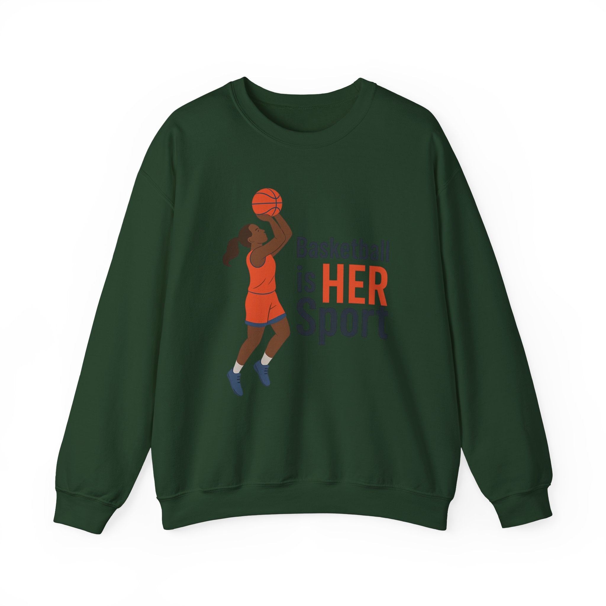 Basketball Is Her Sport Sweatshirt, Unisex Crewneck