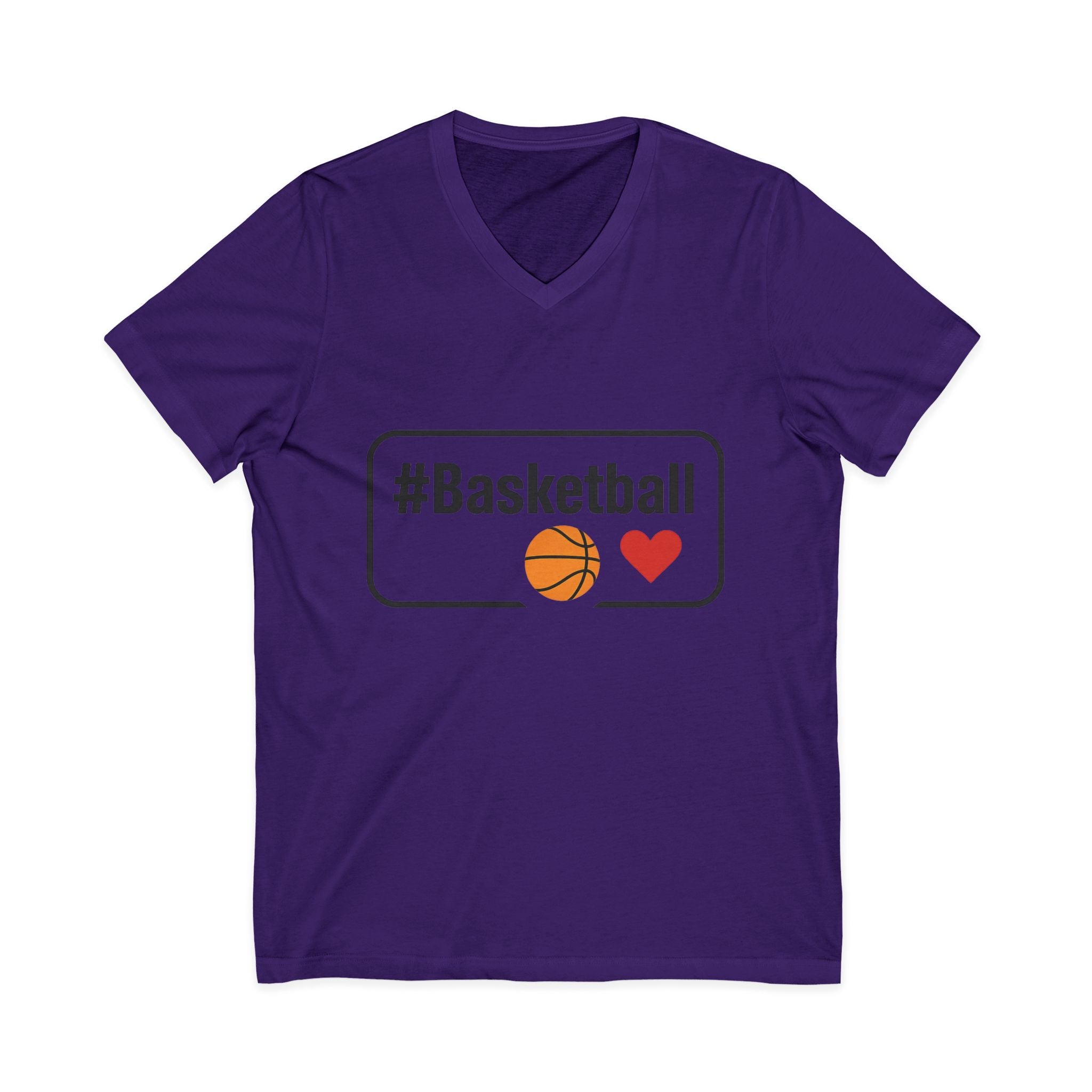 Basketball Love V-Neck Tee