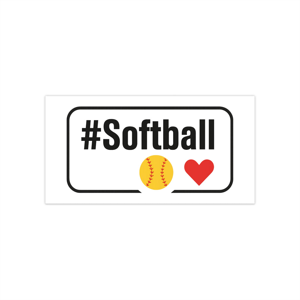 Softball Passion Bumper Stickers - Express Your Love for the Game!
