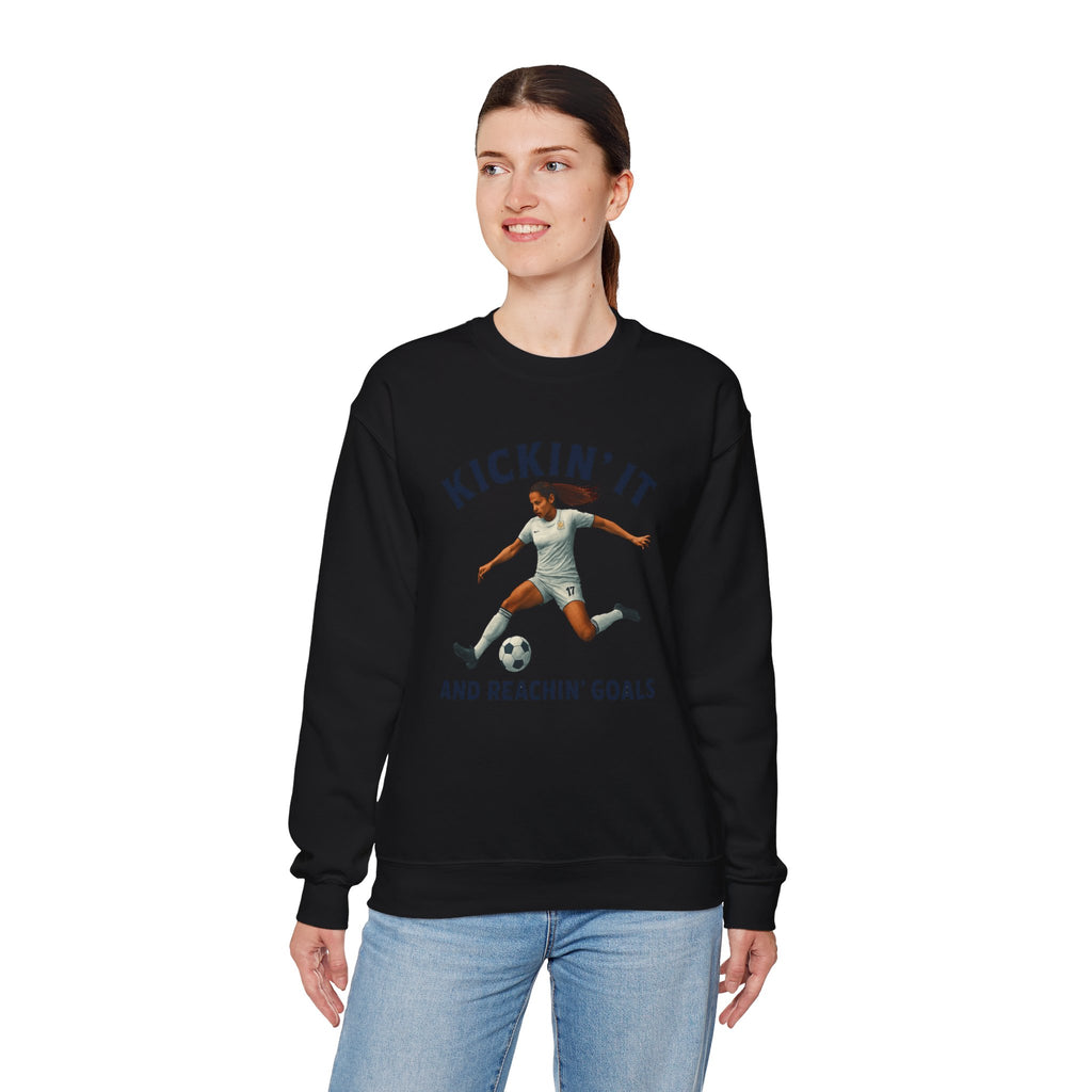 Kickin' It Crewneck Sweatshirt - Athletic Unisex Pullover