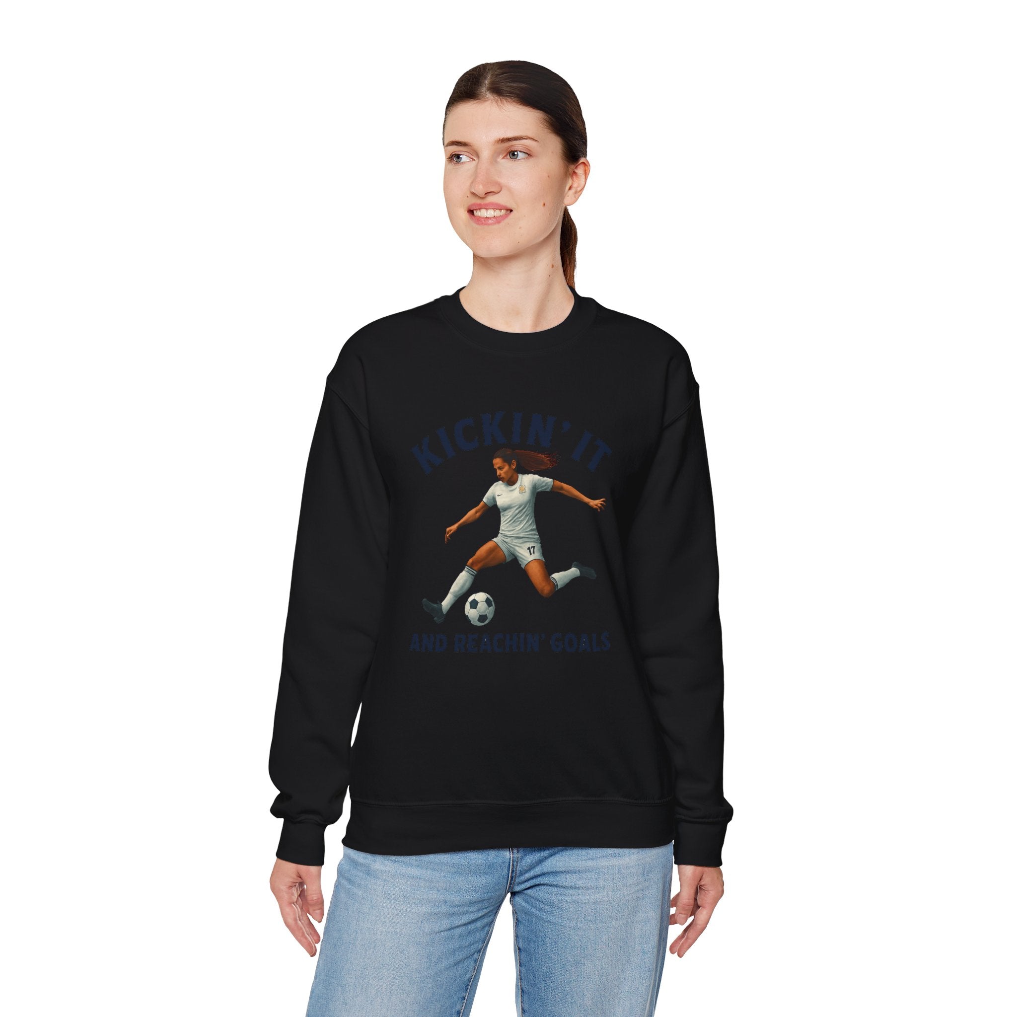 Kickin' It Crewneck Sweatshirt - Athletic Unisex Pullover