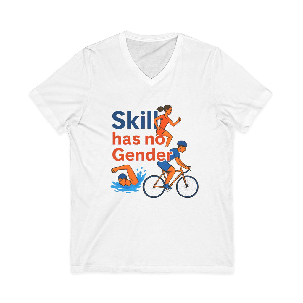 Skill Has No Gender V-Neck Tee