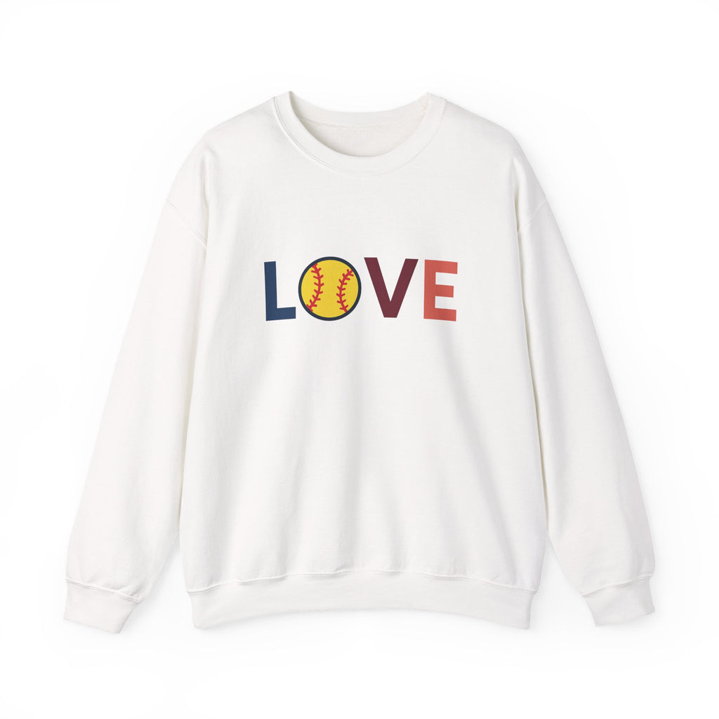 Love Baseball Crewneck Sweatshirt