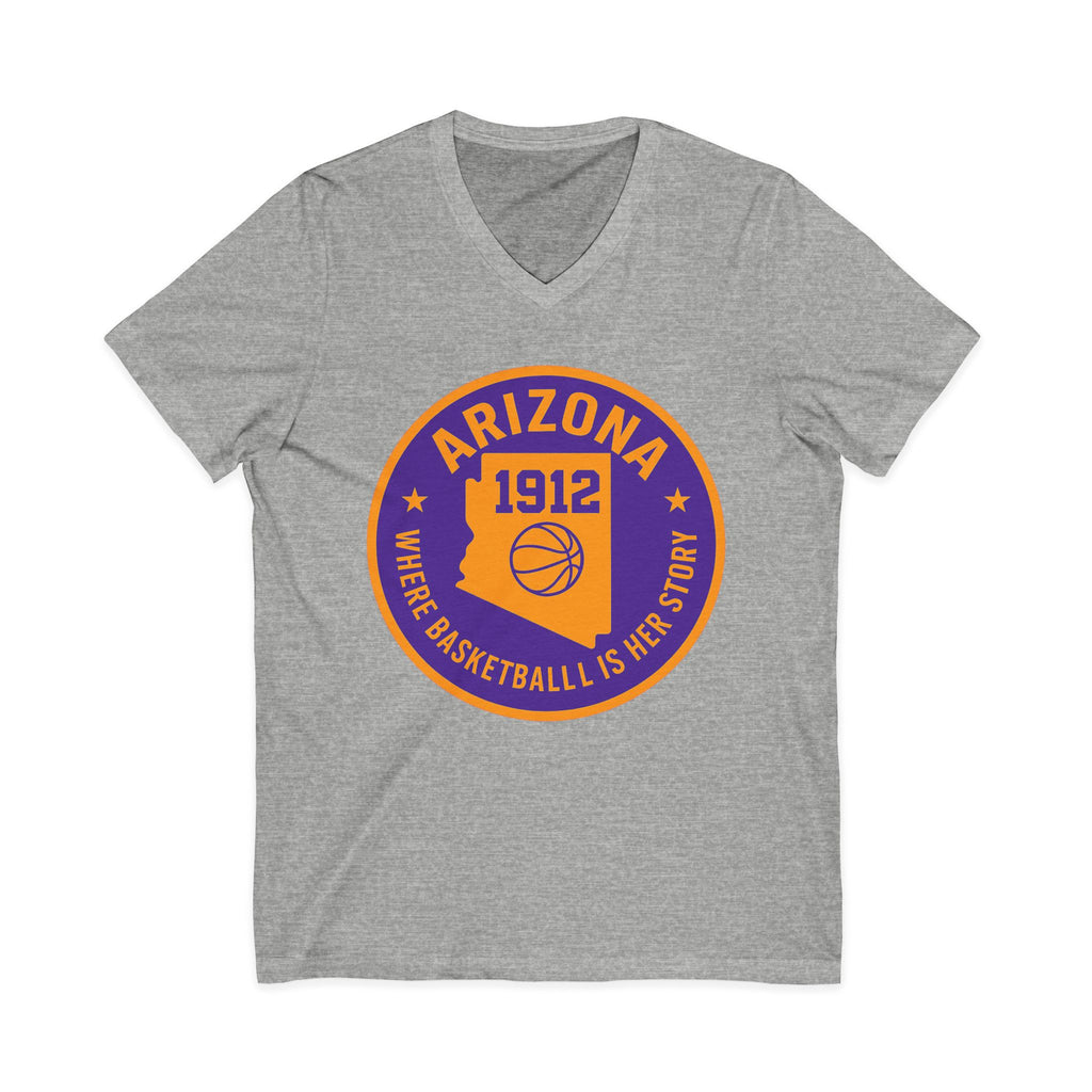 Arizona Basketball Women’s V-Neck Tee -Celebrate Your Love for the Game!