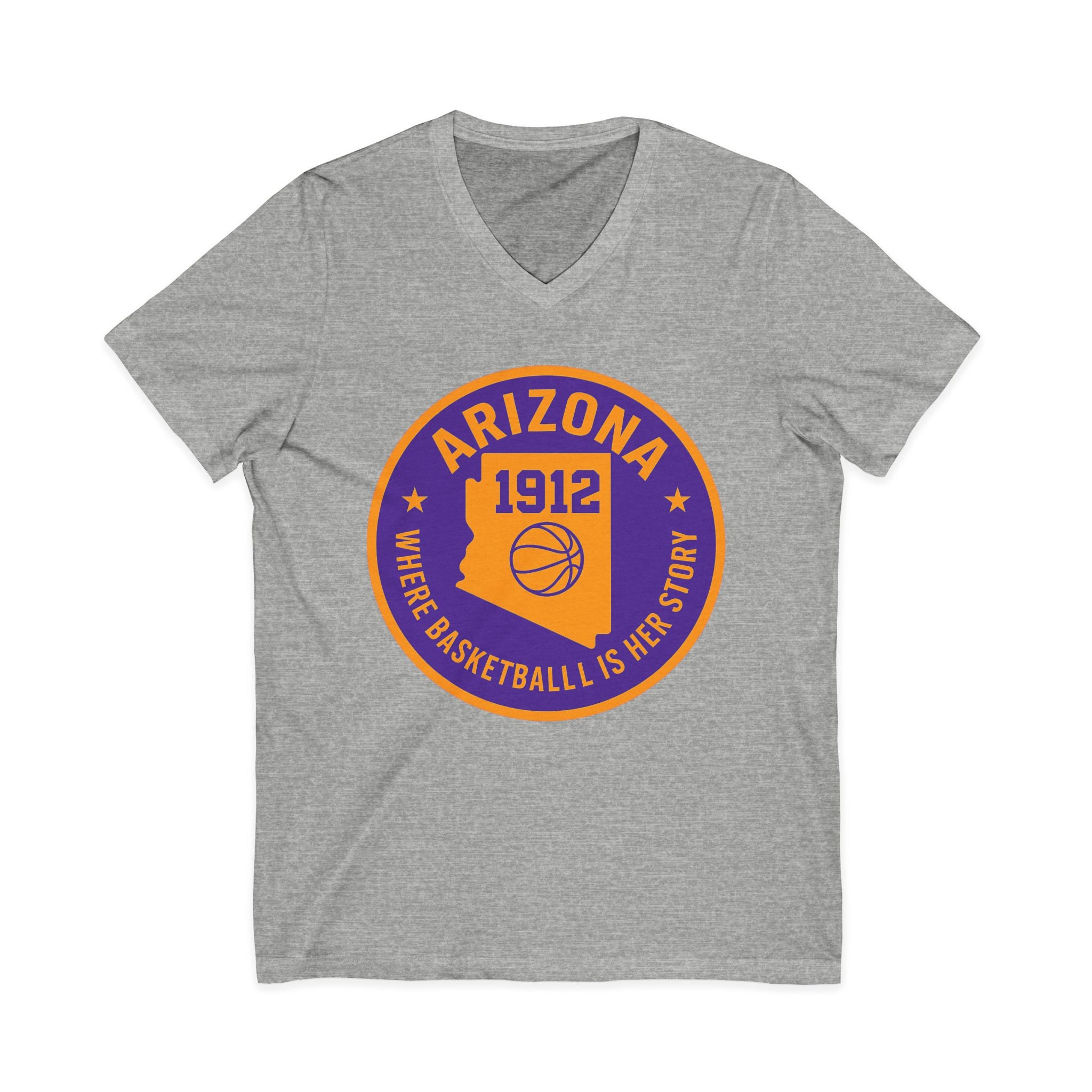 Arizona Basketball Women’s V-Neck Tee -Celebrate Your Love for the Game!