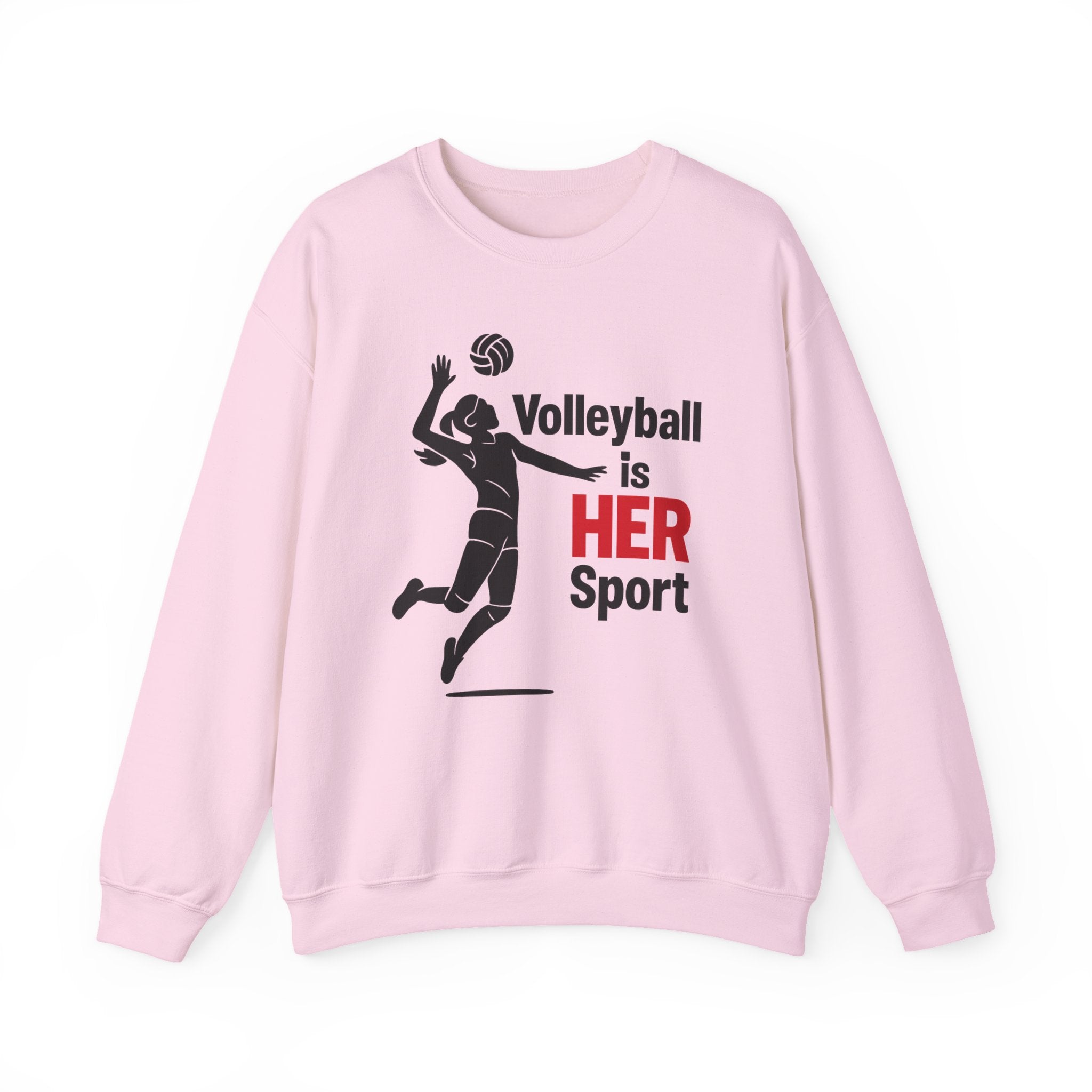 Volleyball Is Her Sport Sweatshirt, Unisex Crewneck