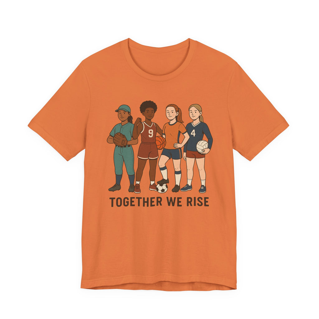 Empowering Together We Rise Tee | Unisex Jersey Short Sleeve T-Shirt
