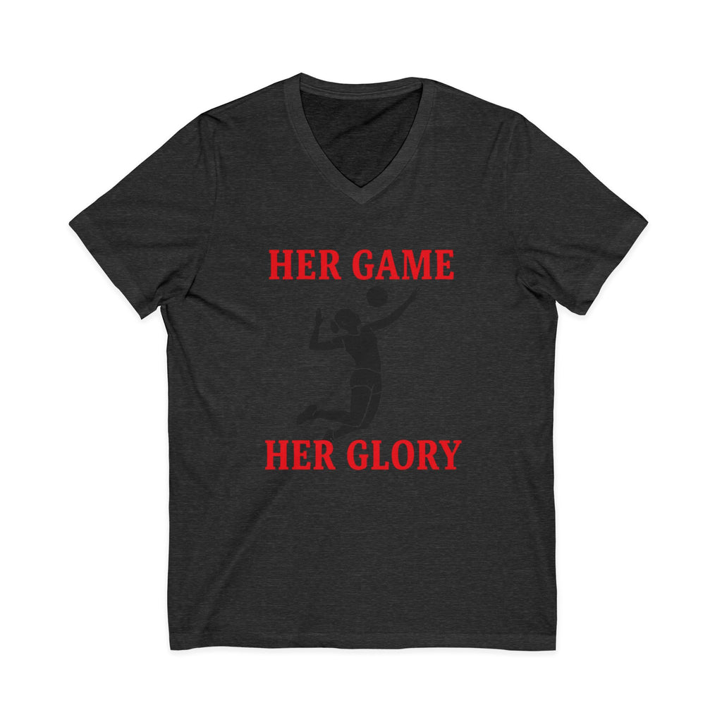 Empowering Volleyball Tee - Her Game, Her Glory