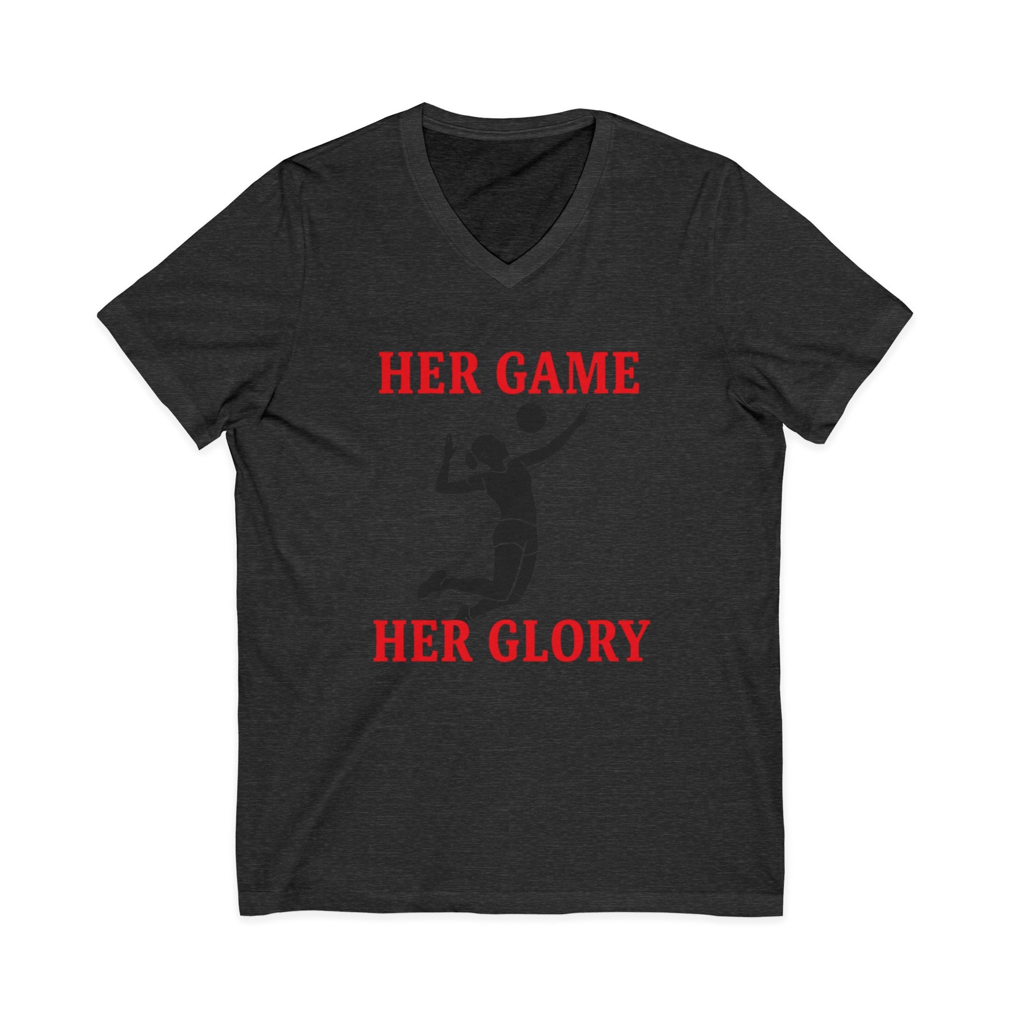 Empowering Volleyball Tee - Her Game, Her Glory