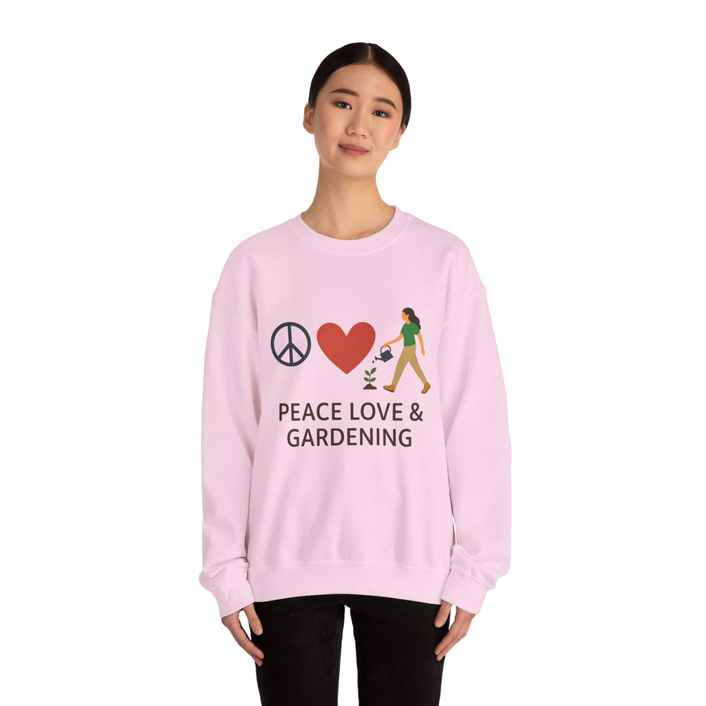 Peace, Love & Gardening Crewneck Sweatshirt