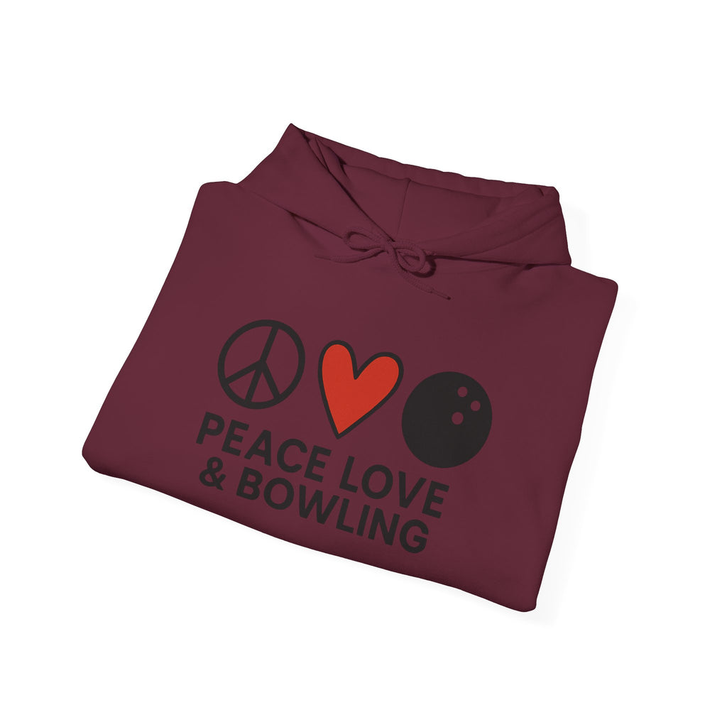 Peace Love & Bowling Hoodie