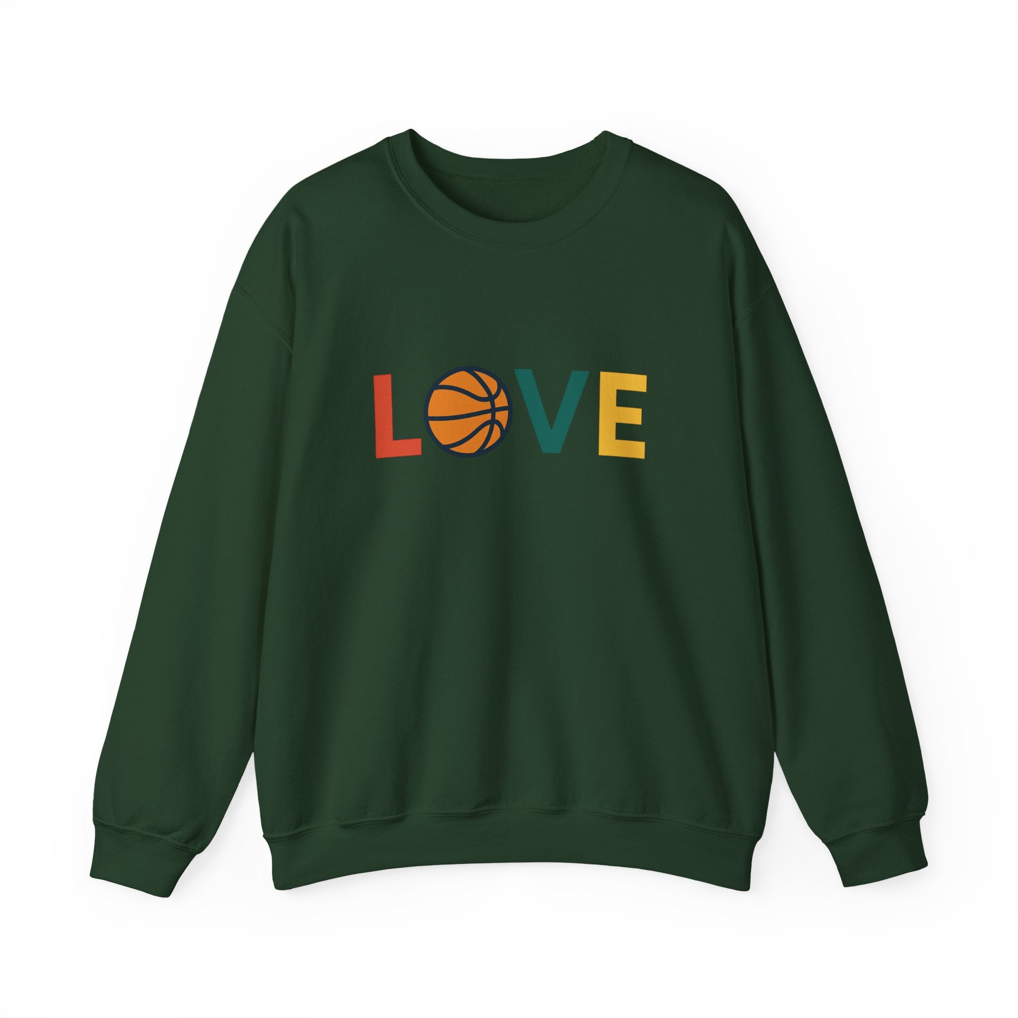 Love Basketball Sweatshirt, Unisex Crewneck