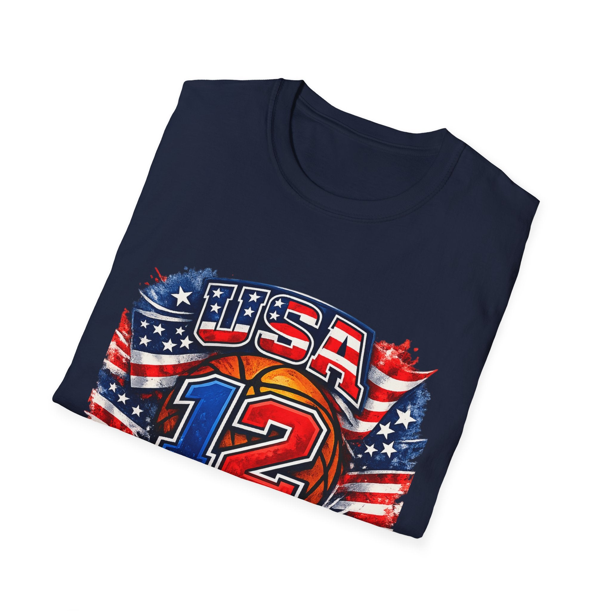 USA Basketball Number 12 Patriotic T-Shirt