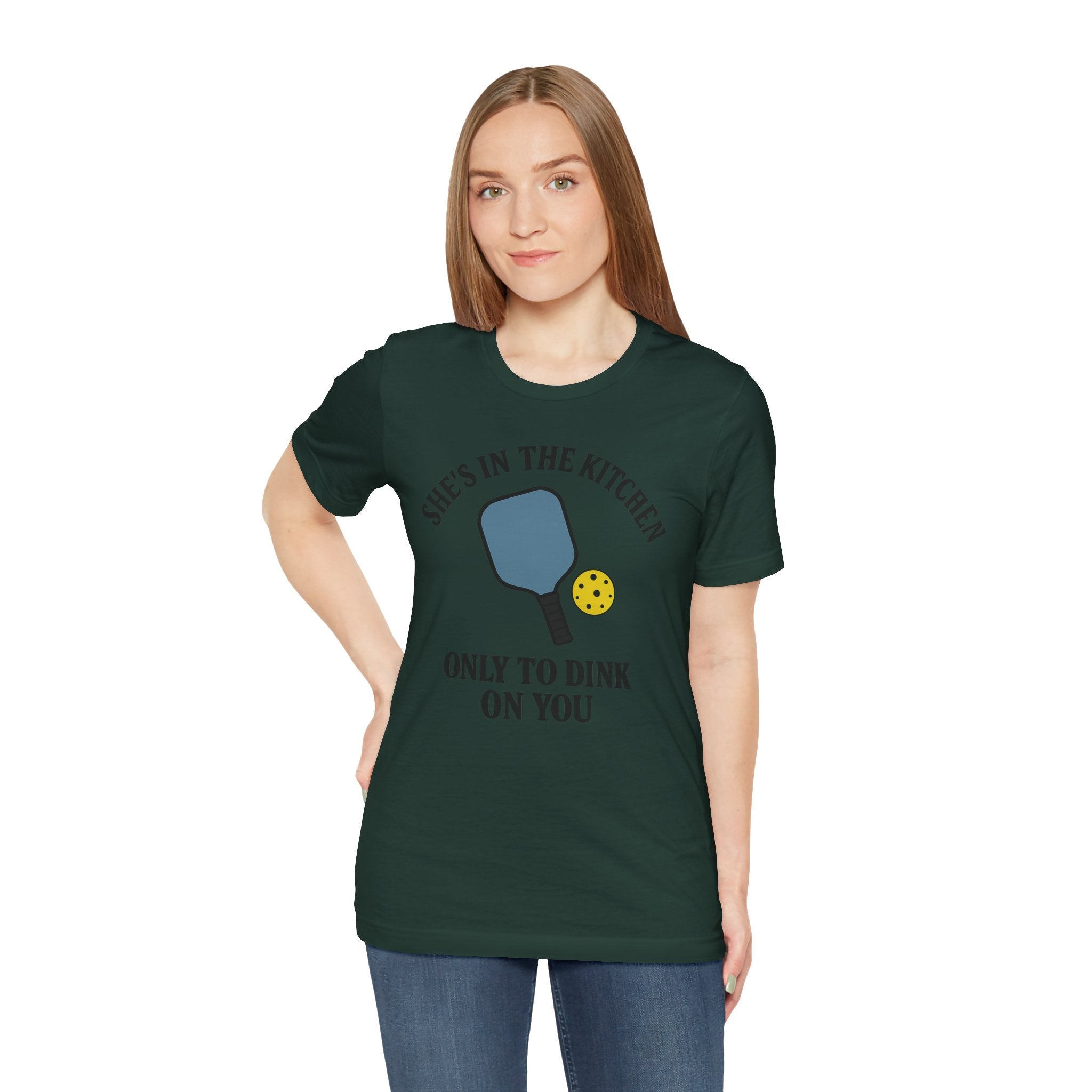 She's In The Kitchen Pickleball Unisex Tee