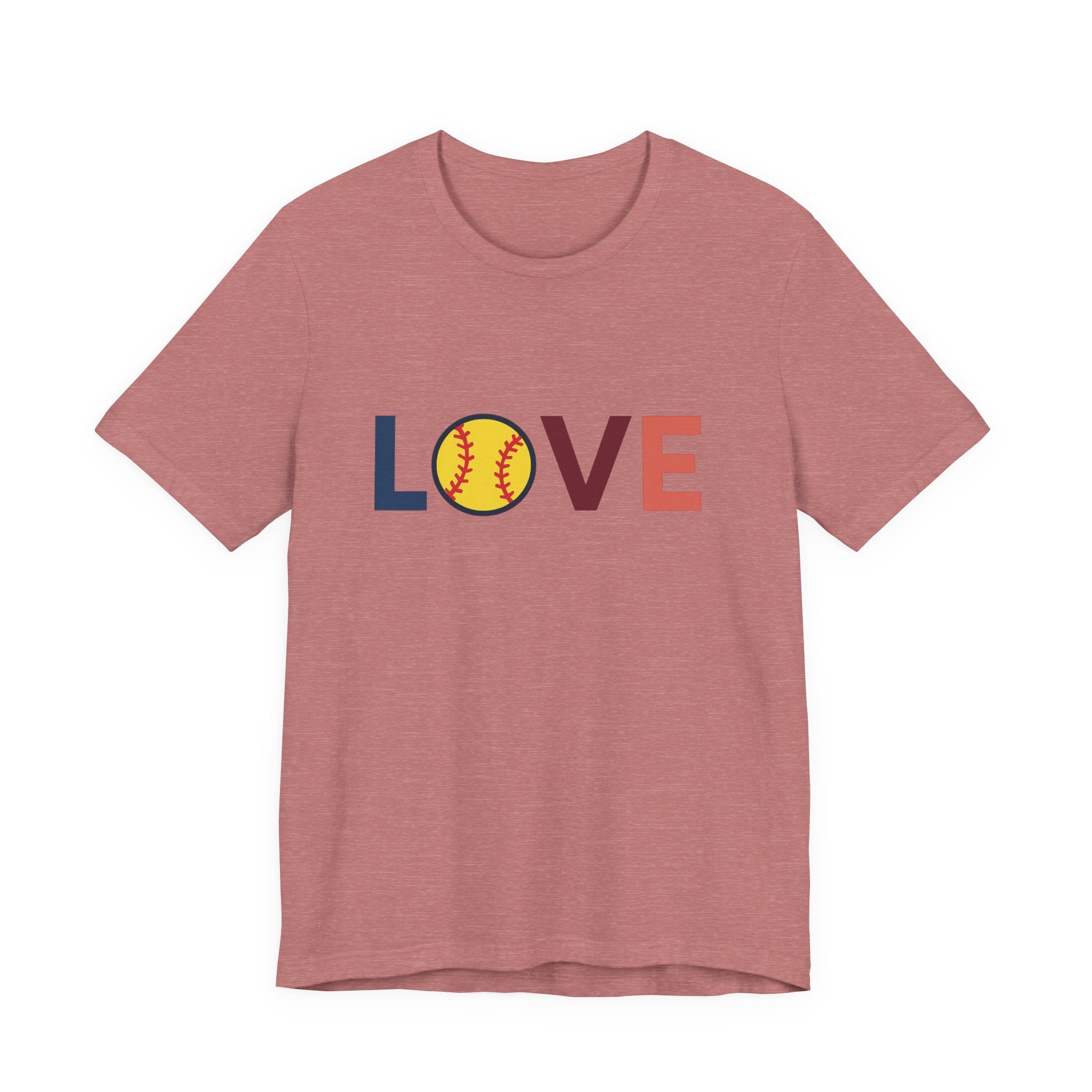 Softball Love Tee, Unisex T-Shirt, Gift for Sports Lovers