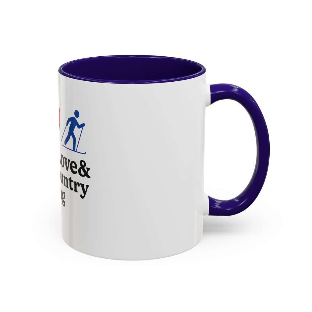 Peace, Love & Cross Country Skiing Mug