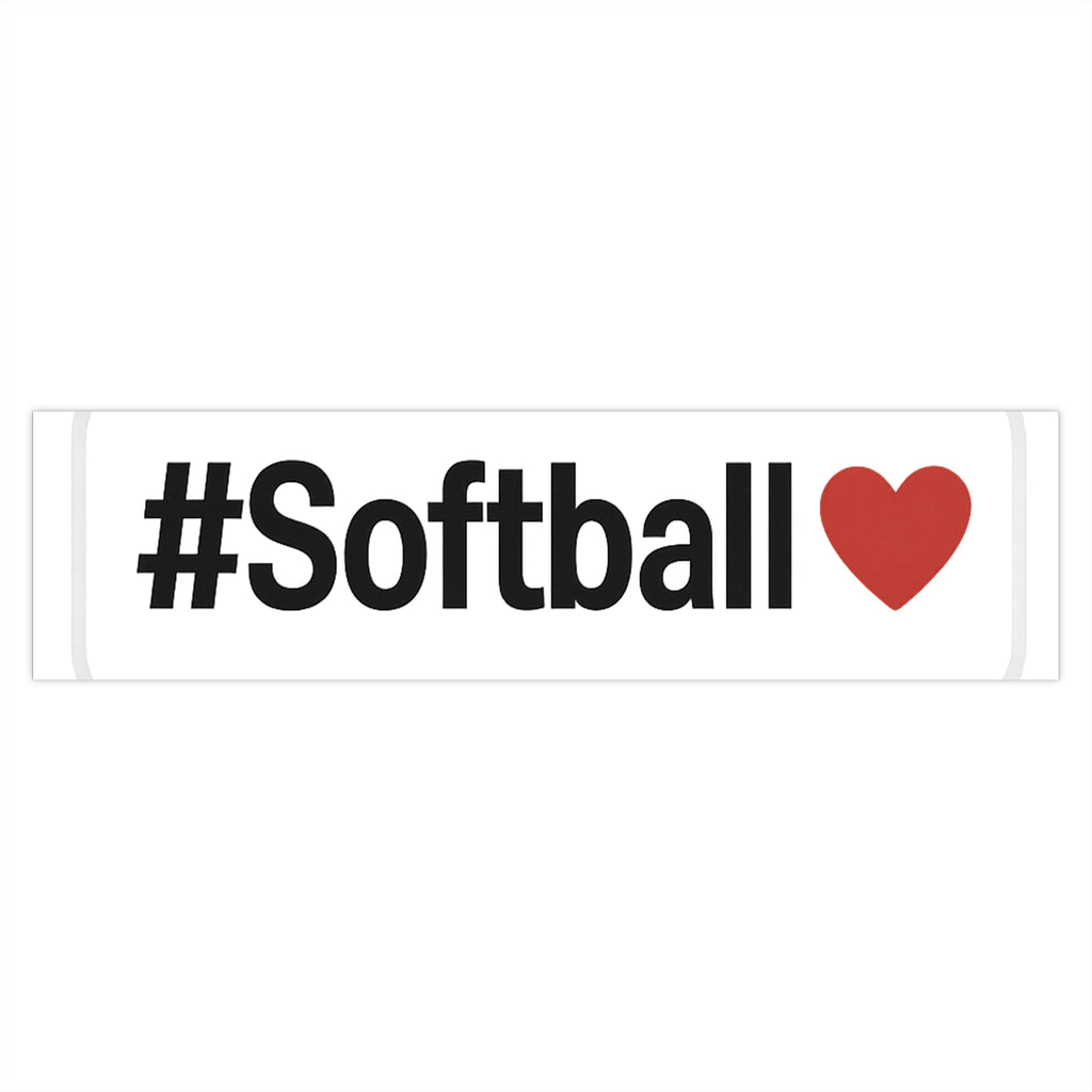 Softball Love Bumper Sticker
