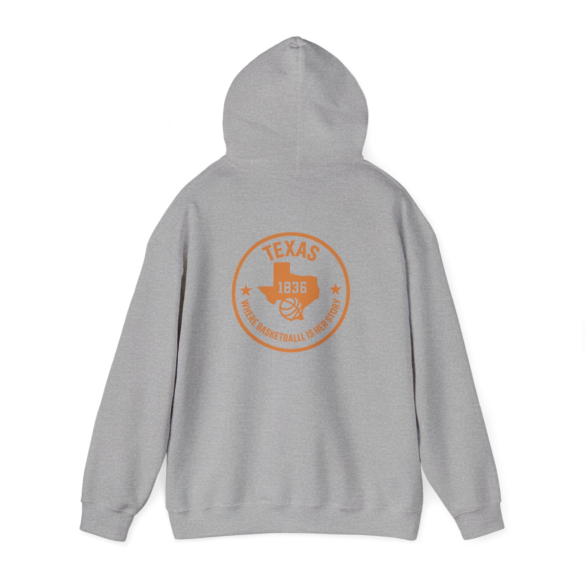 Texas 1836 Basketball Hoodie — Retro State Pride Pullover