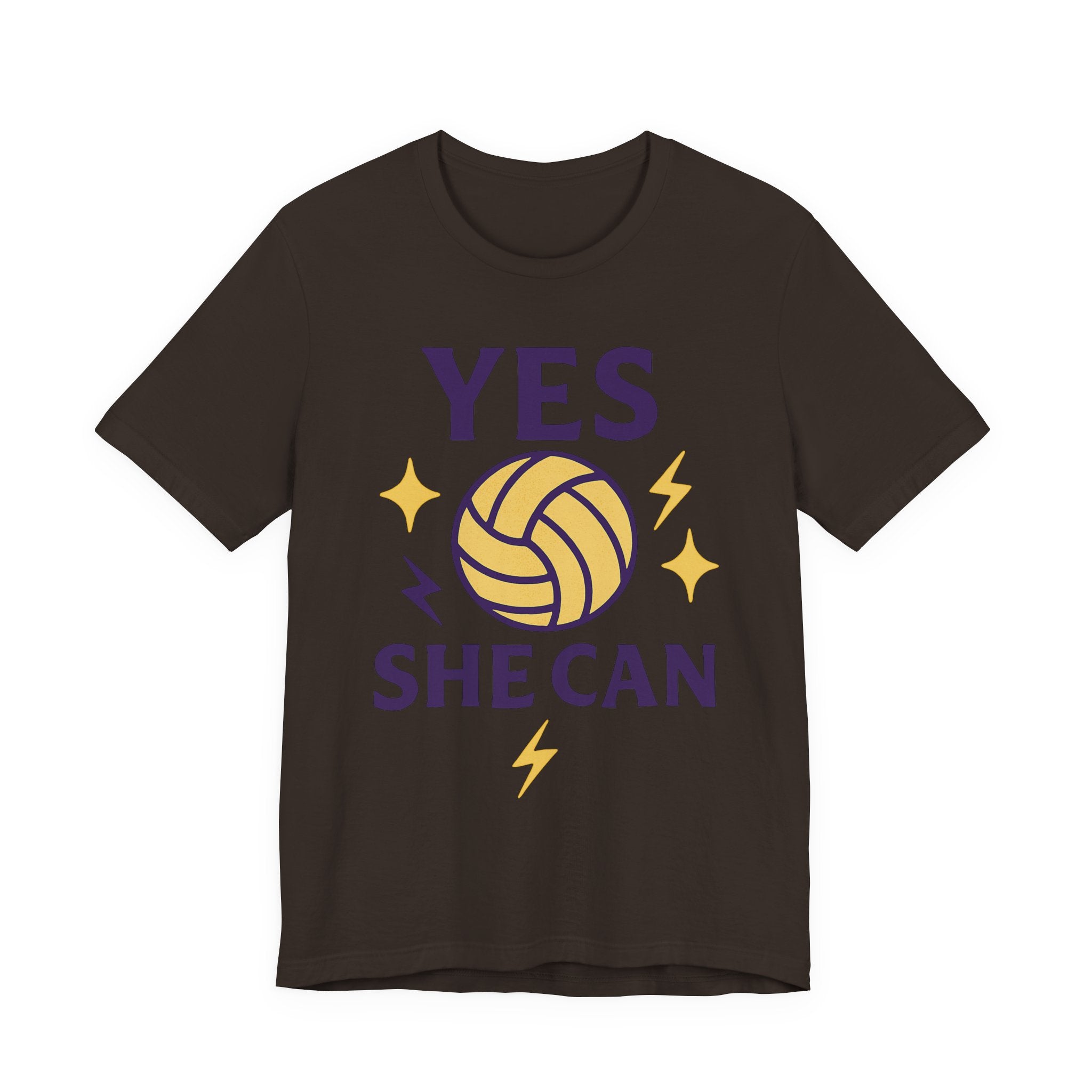 Yes, She Can Volleyball Unisex Tee