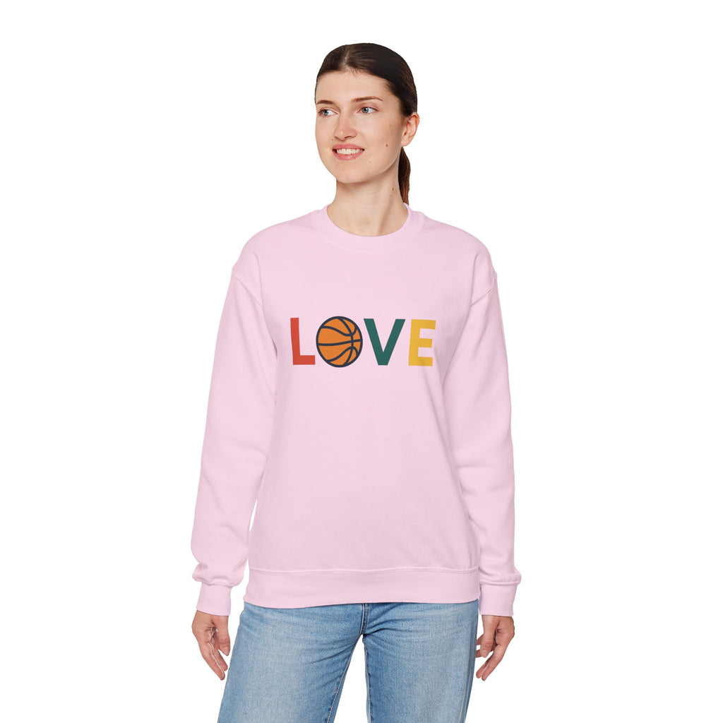 Love Basketball Sweatshirt, Unisex Crewneck
