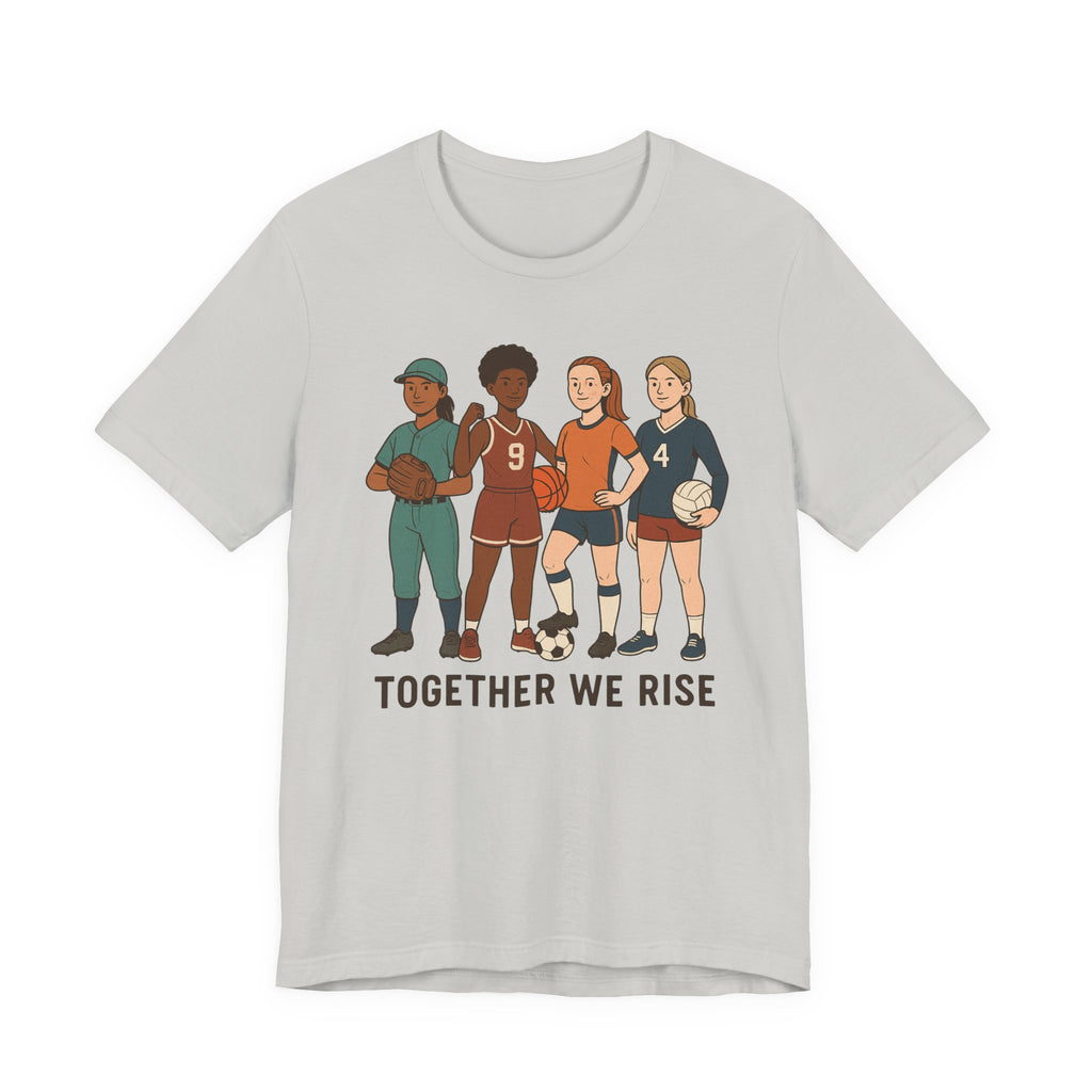 Empowering Together We Rise Tee | Unisex Jersey Short Sleeve T-Shirt