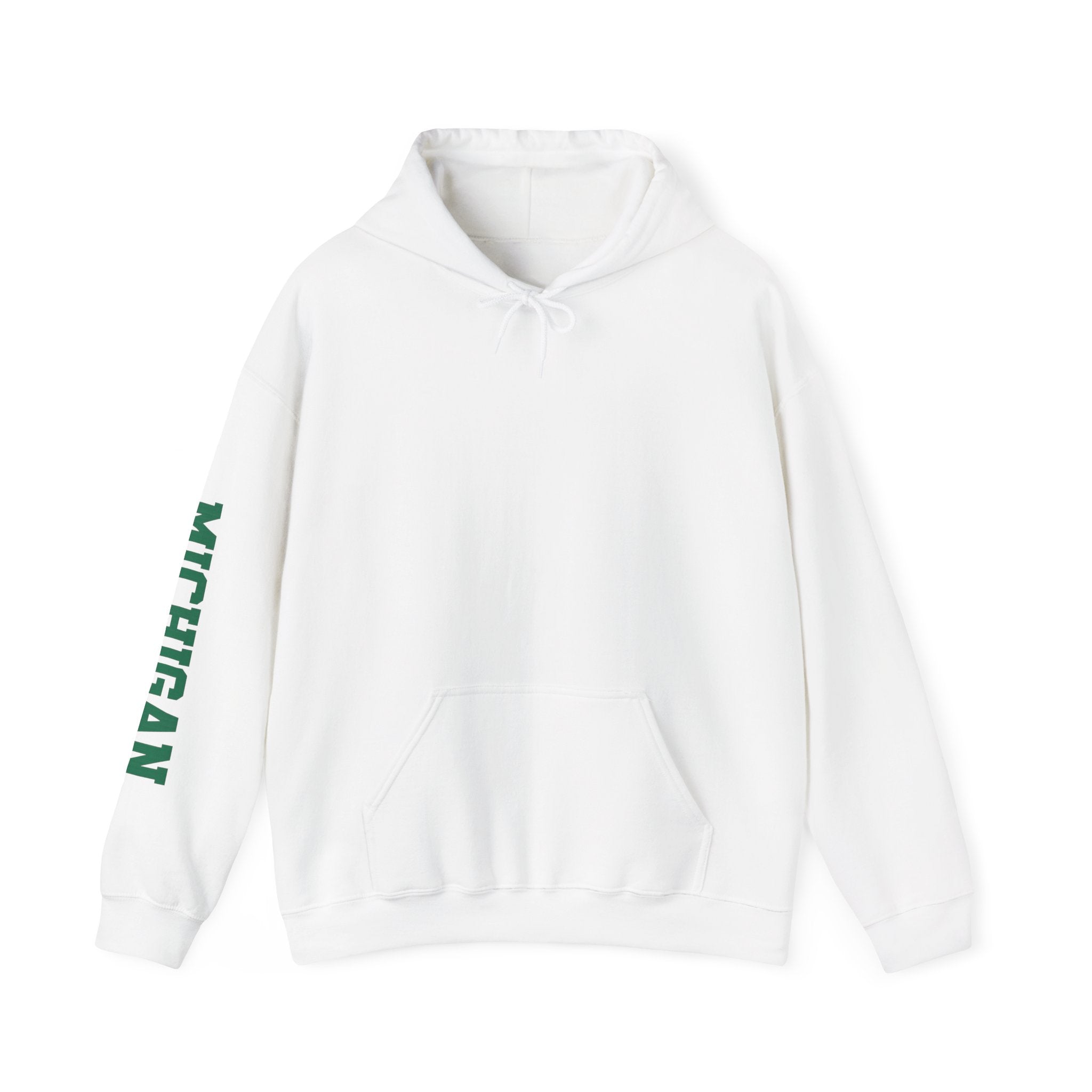 Michigan Basketball Hoodie - Retro Green Emblem "Where Basketball Is The North"