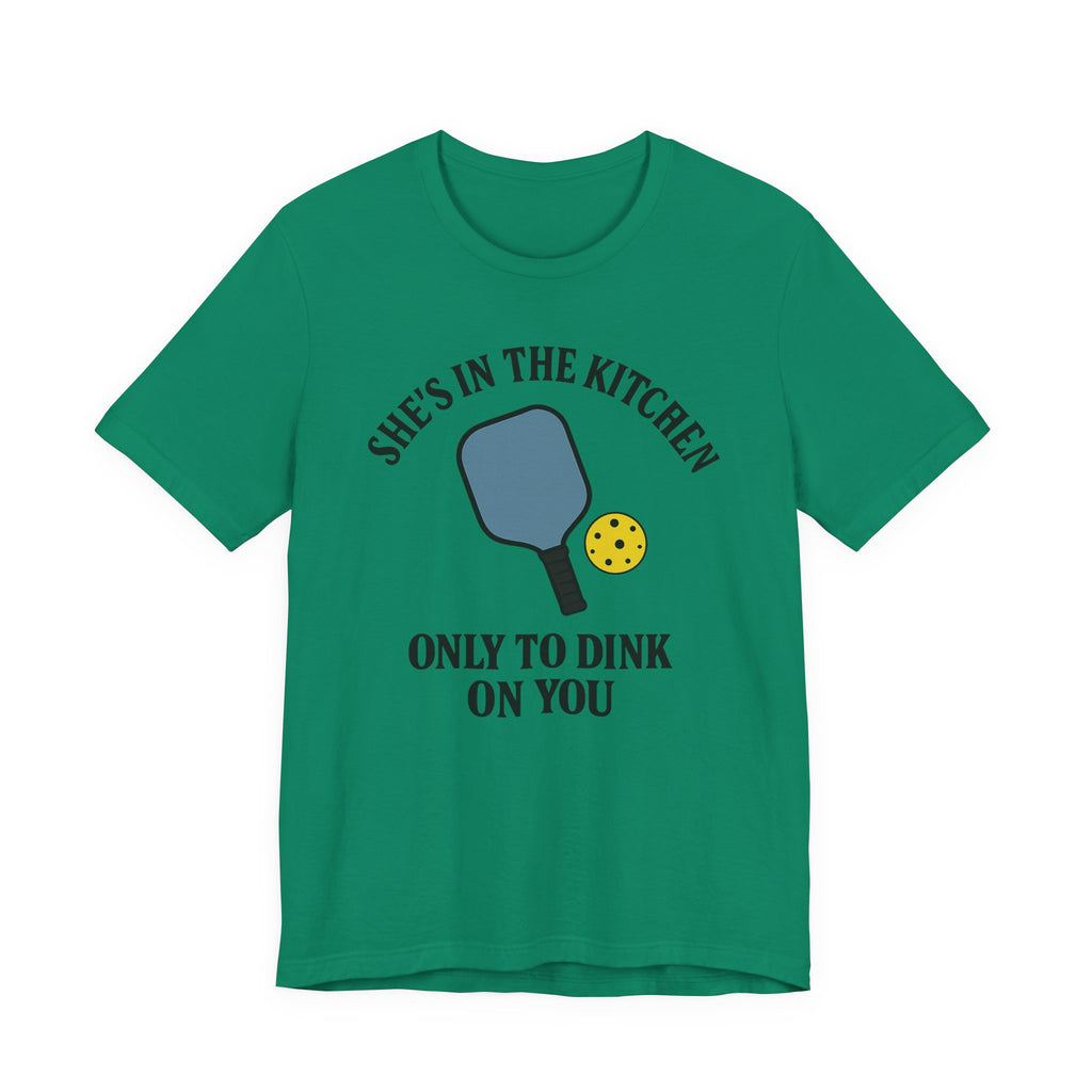 She's In The Kitchen Pickleball Unisex Tee