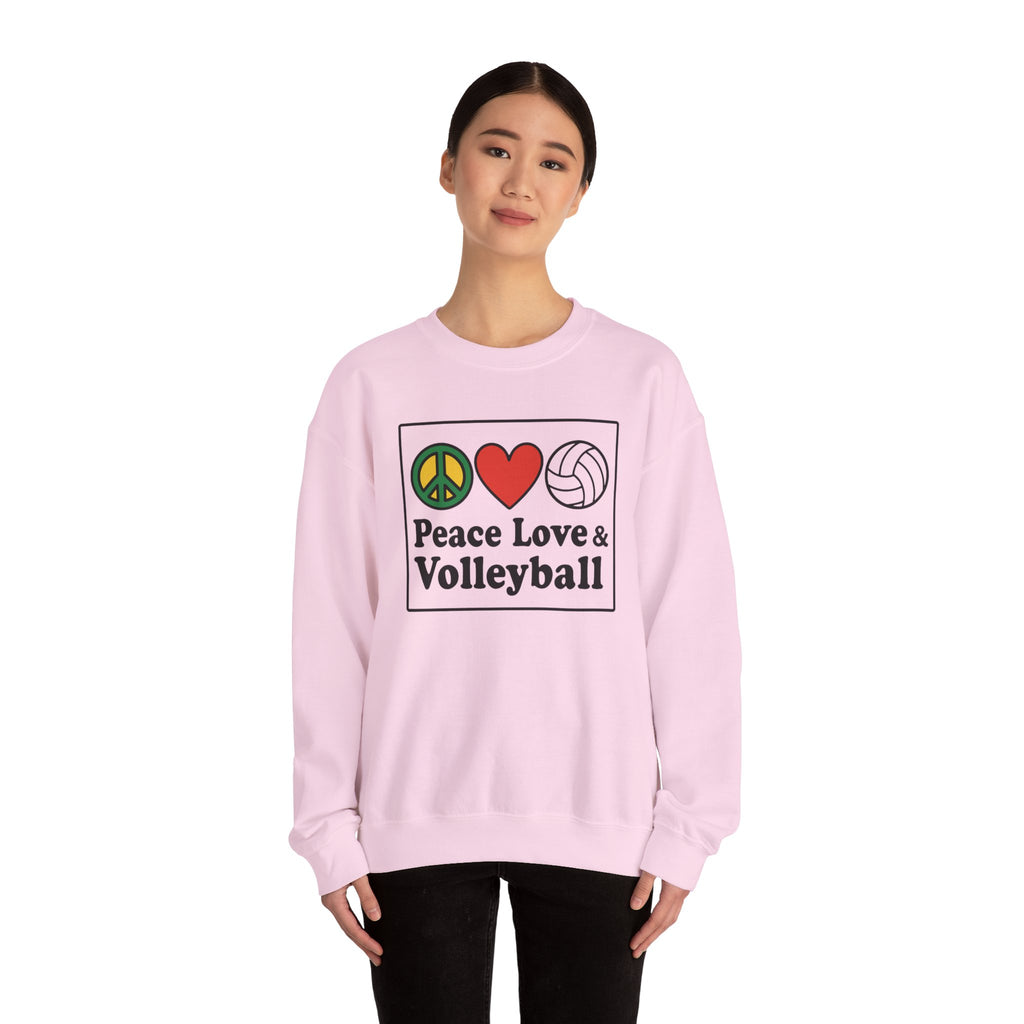 Peace Love Volleyball Crewneck Sweatshirt