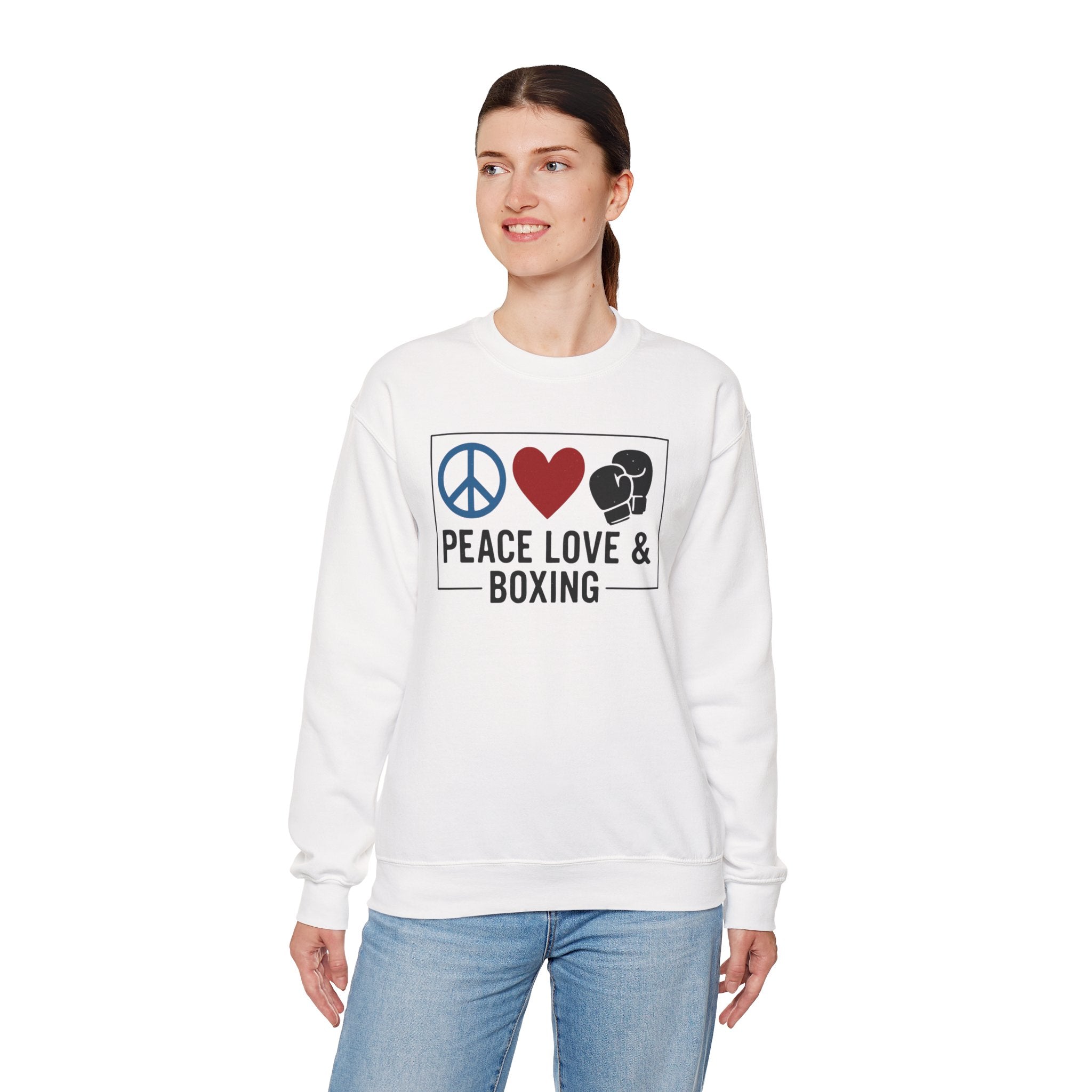 Peace Love Boxing Crewneck Sweatshirt