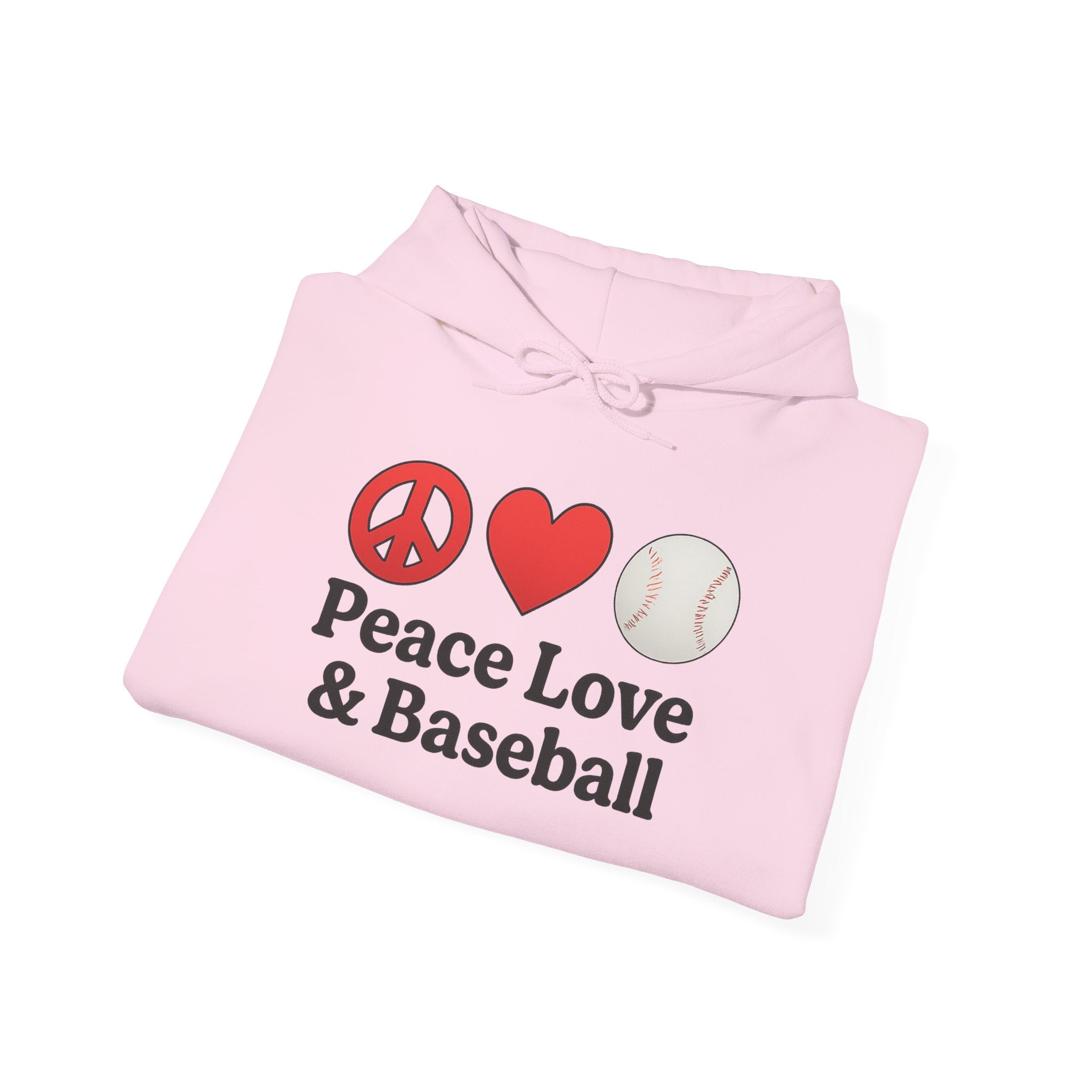 Peace Love & Baseball Hoodie