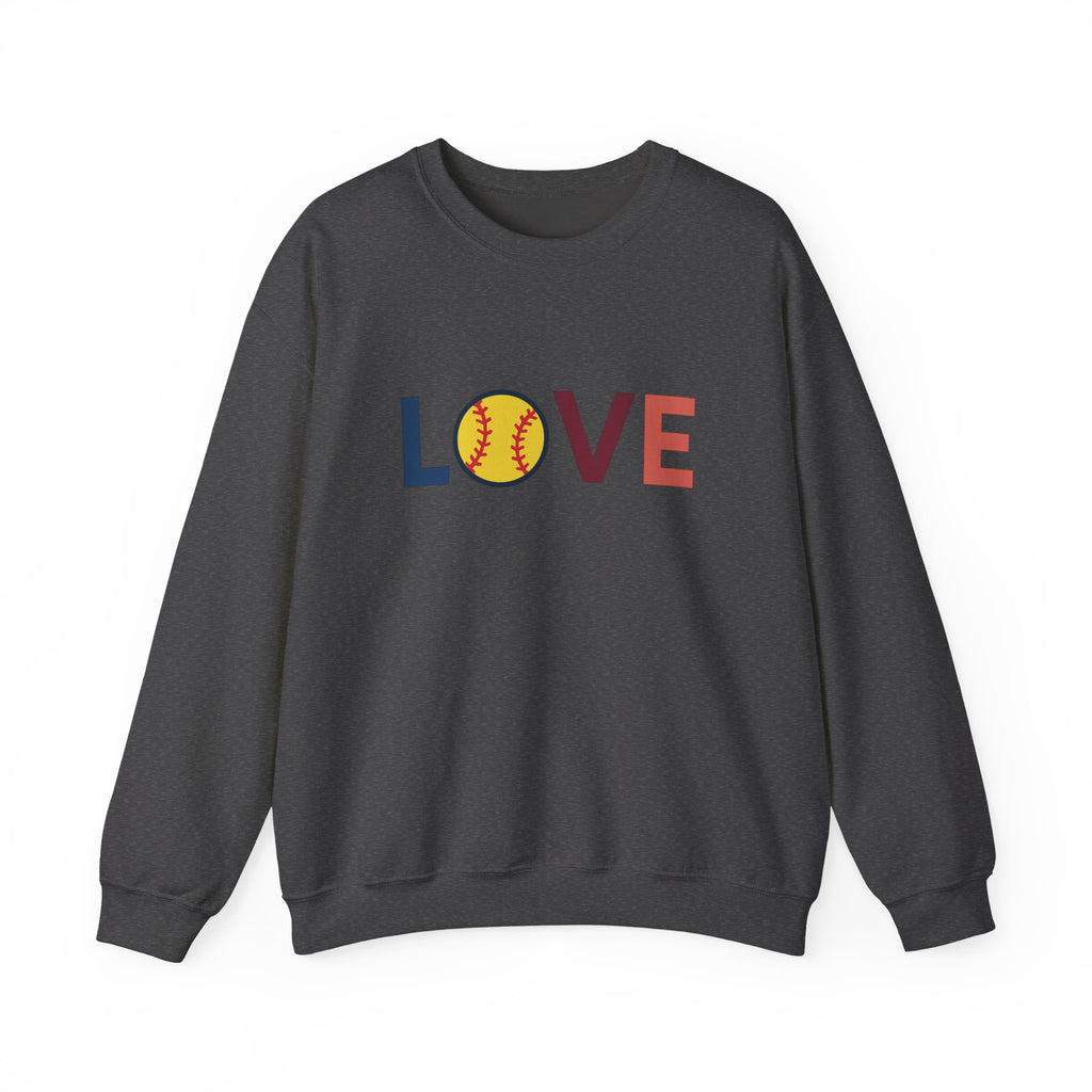 Love Baseball Crewneck Sweatshirt