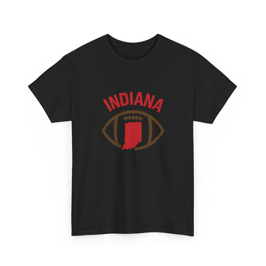 Indiana Football T-Shirt — State Map & Football Graphic Tee