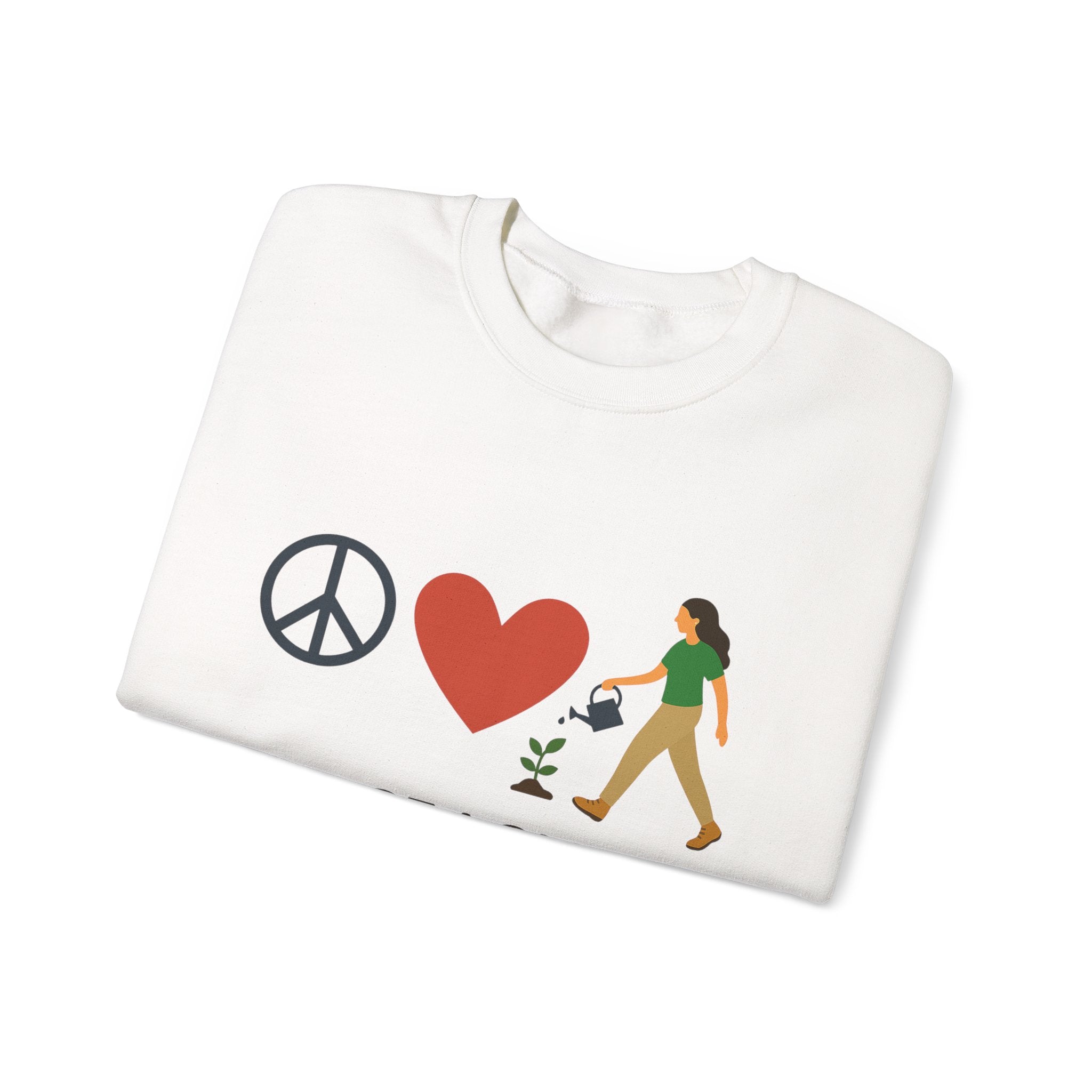 Peace, Love & Gardening Crewneck Sweatshirt