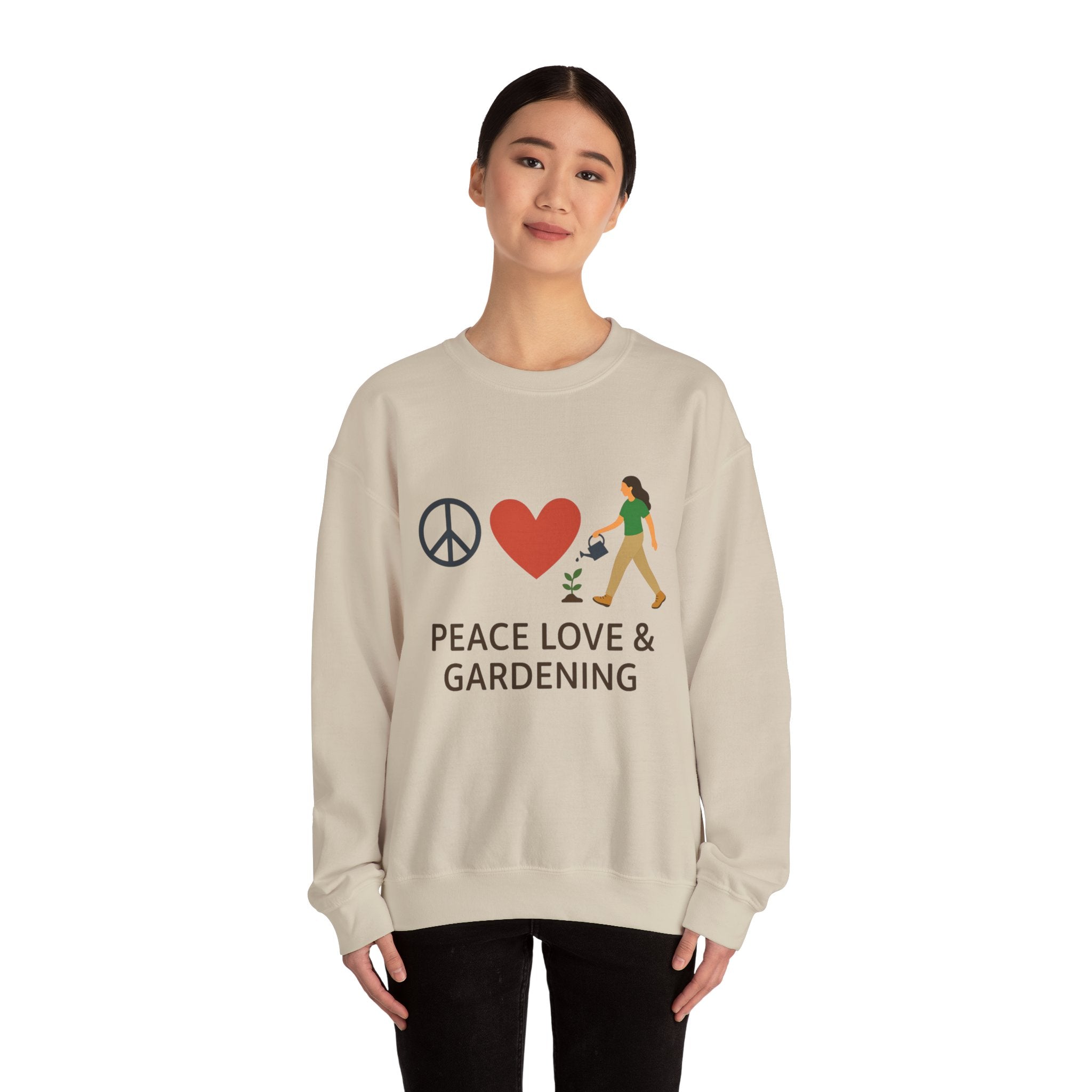 Peace, Love & Gardening Crewneck Sweatshirt