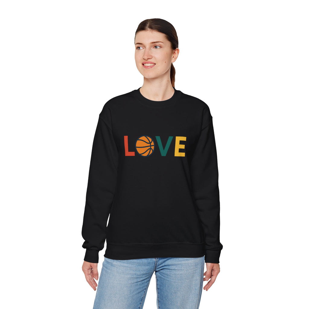 Love Basketball Sweatshirt, Unisex Crewneck