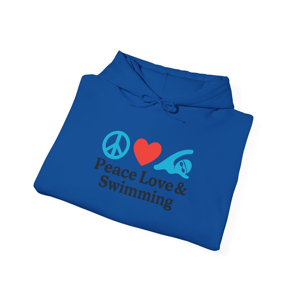Peace Love & Swimming Hoodie