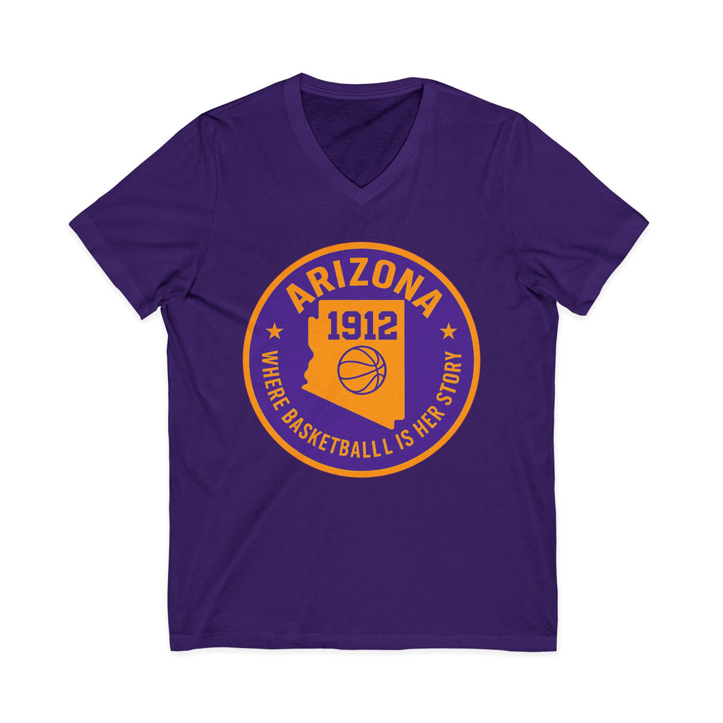 Arizona Basketball Women’s V-Neck Tee -Celebrate Your Love for the Game!