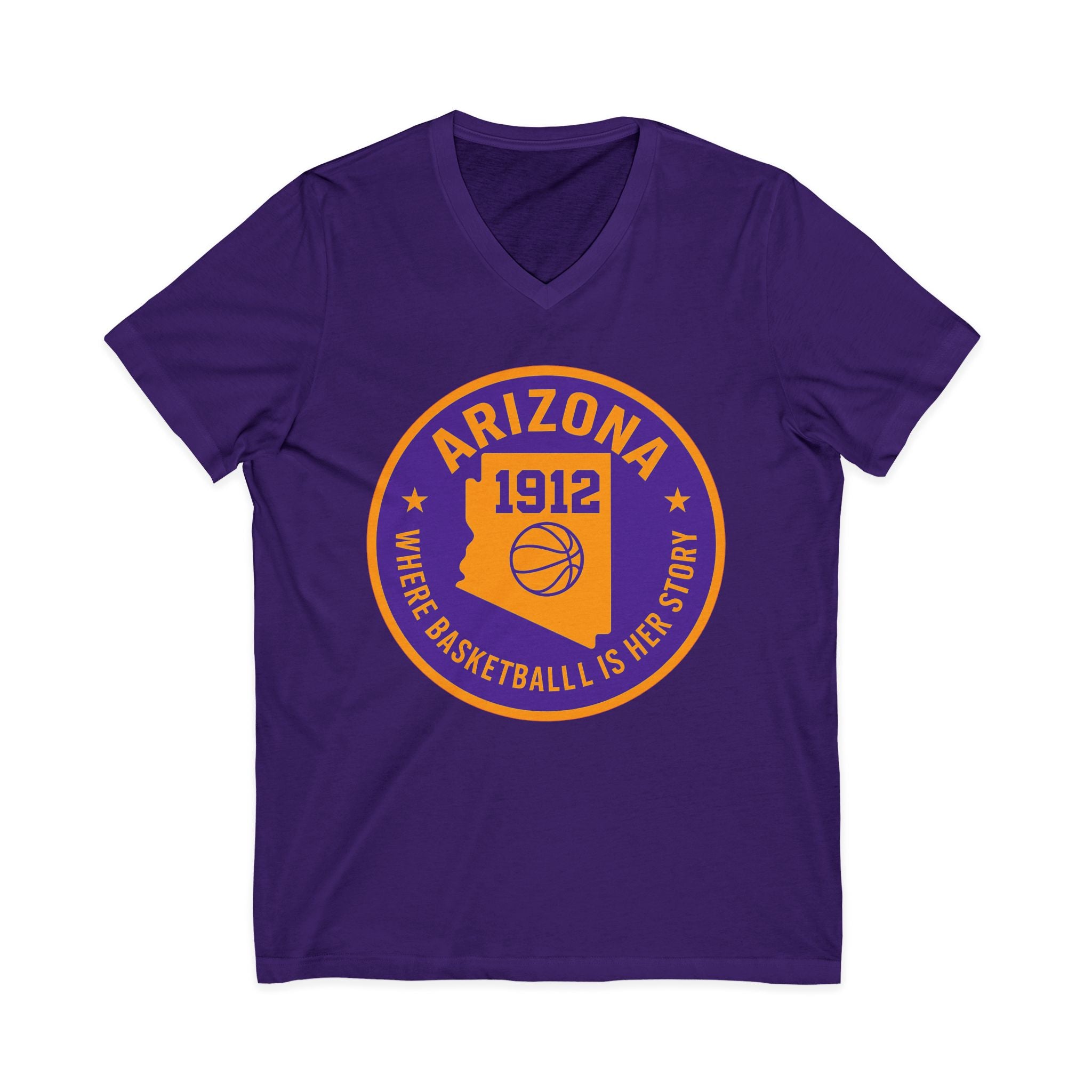Arizona Basketball Women’s V-Neck Tee -Celebrate Your Love for the Game!