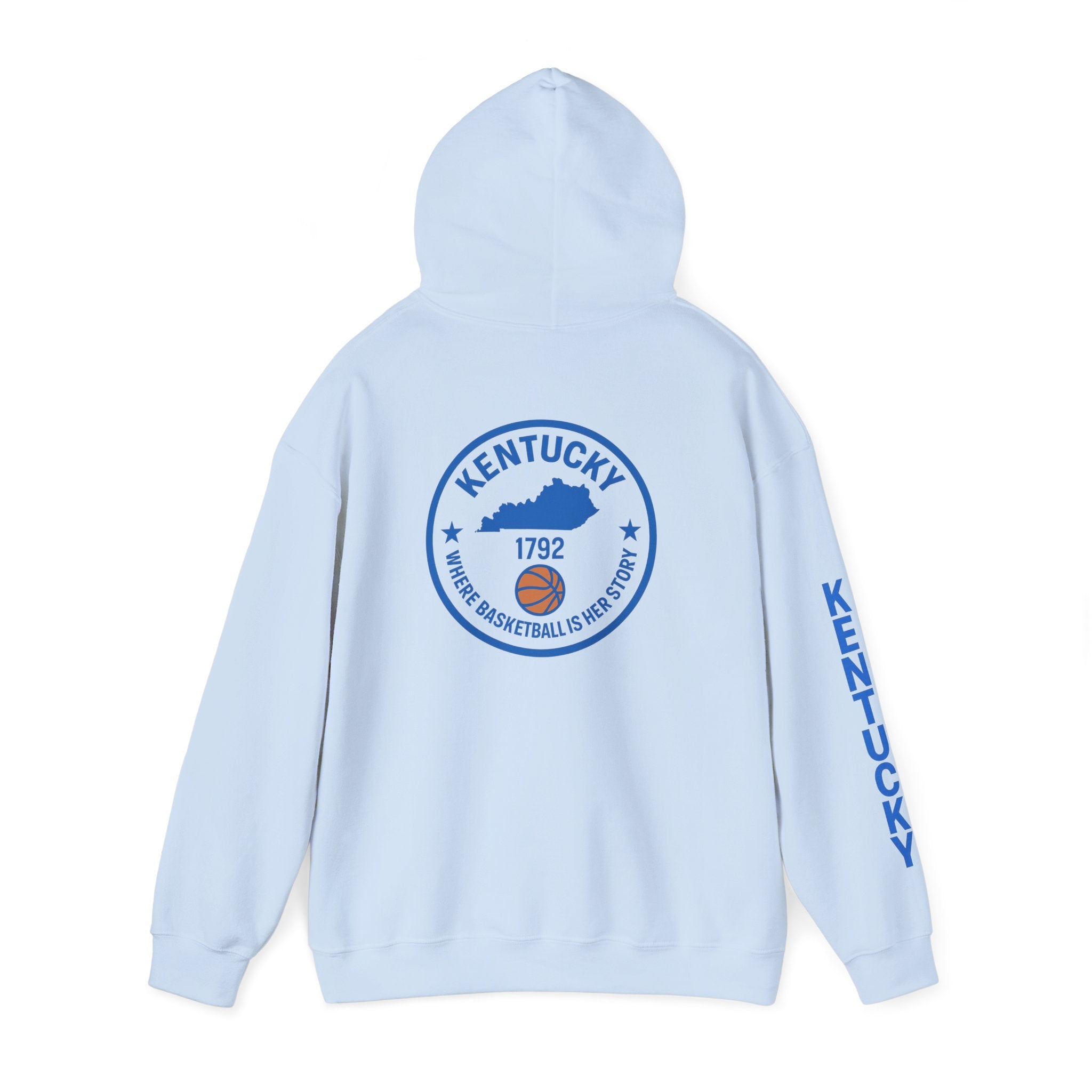 Kentucky Basketball Hoodie — "Where Basketball Is Way Bigger" State Seal Sweatshirt