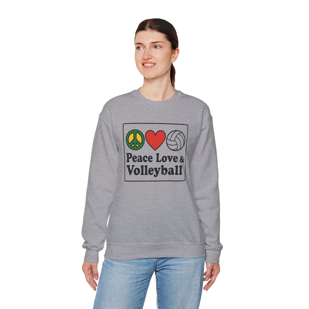 Peace Love Volleyball Crewneck Sweatshirt